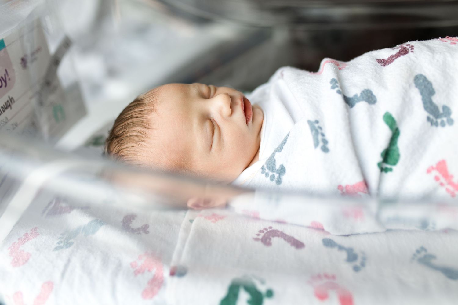 Newborn baby during Fresh 48 session with Bree Elle Photography in Beaumont, TX.