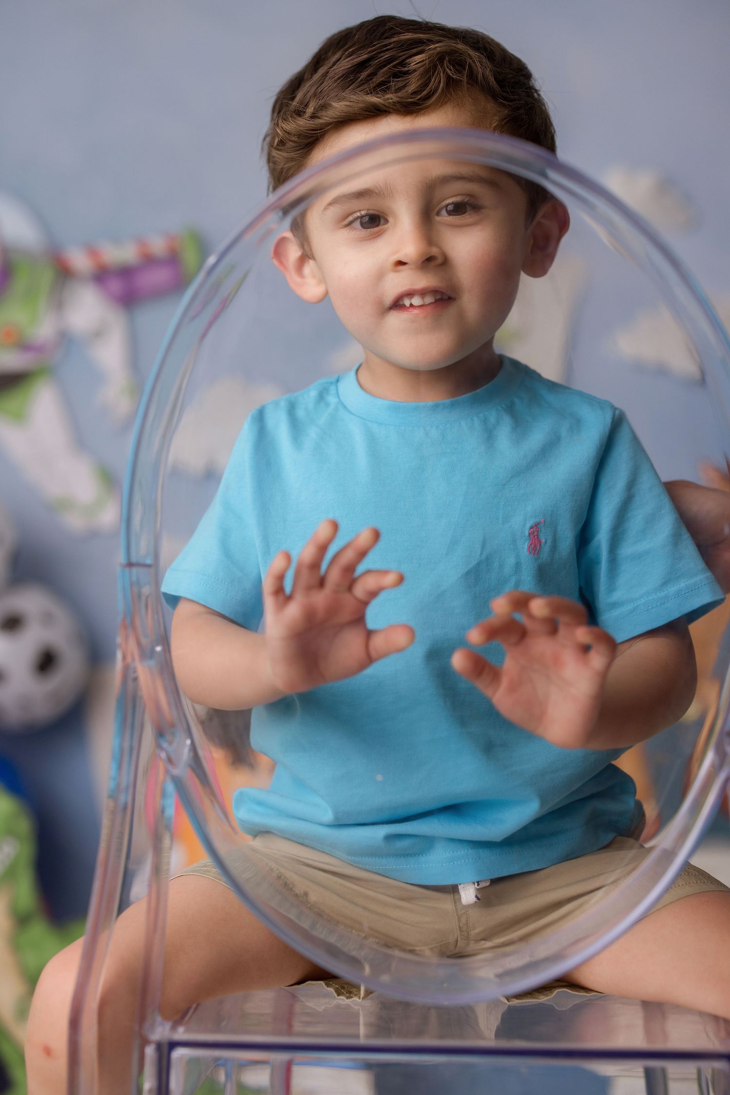 Toy Story themed photo session by Bree Elle Photography in Port Neches, TX studio. Beaumont birthday party ideas.