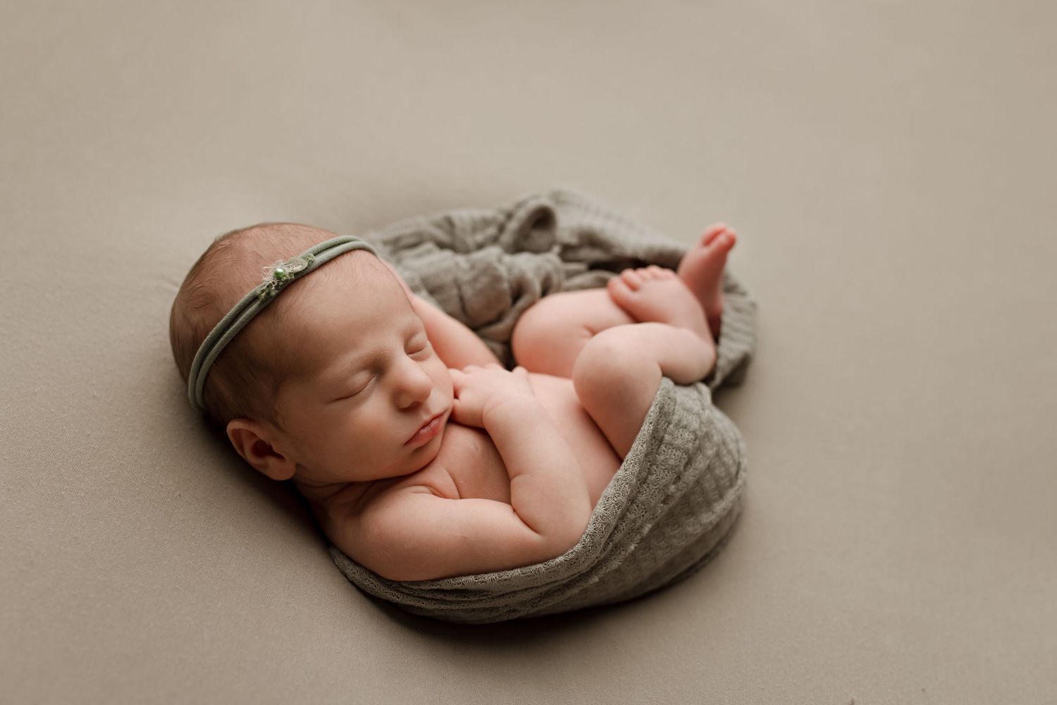 Newborn baby during studio session in Lumberton, TX with Bree Elle Photography.