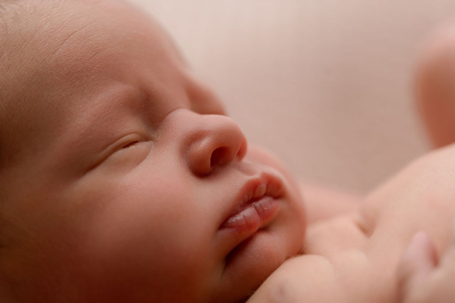 Newborn during session with Bree Elle Photography in Port Neches, TX studio.