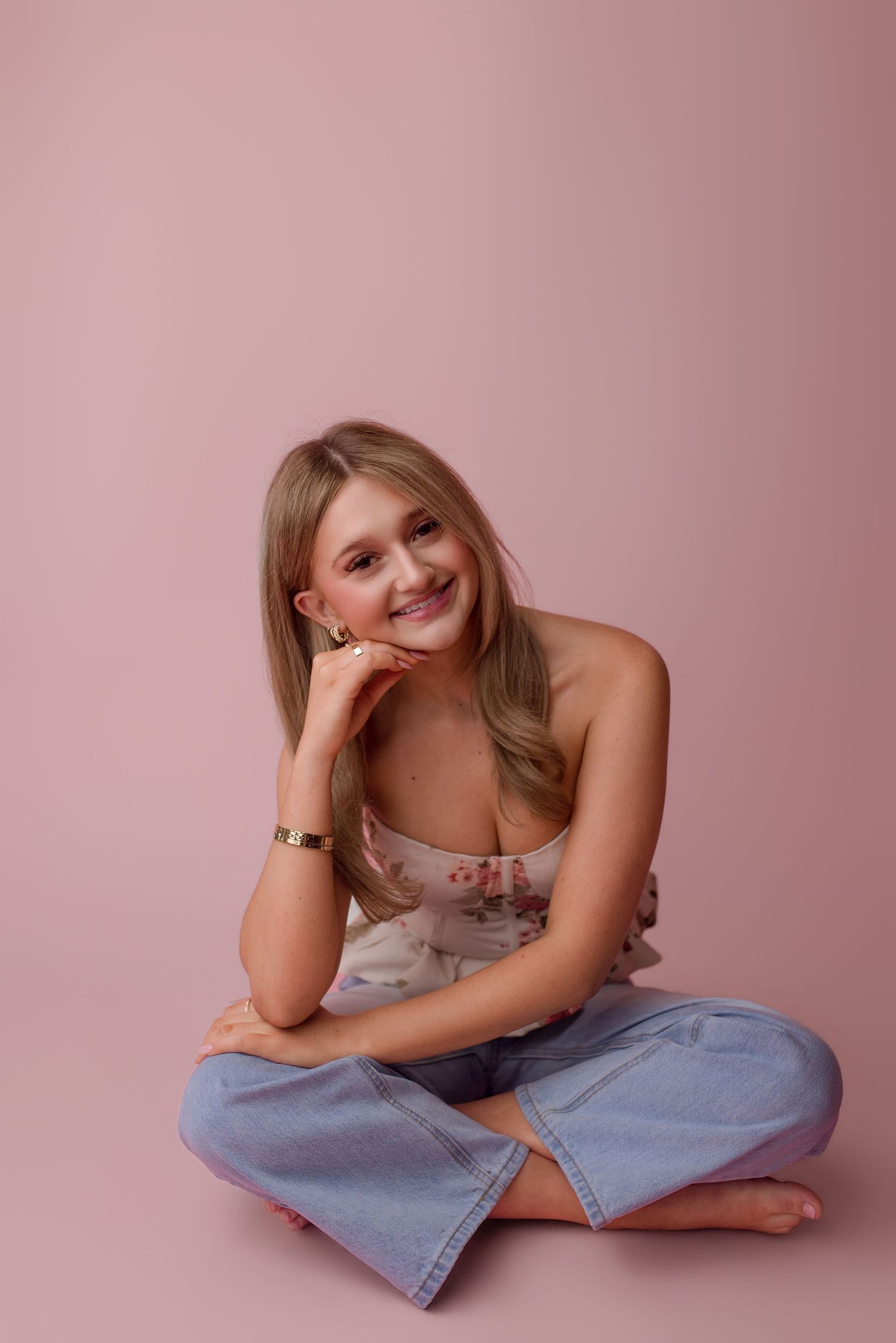 Senior during portrait portion with Bree Elle Photography in Port Neches, TX.
