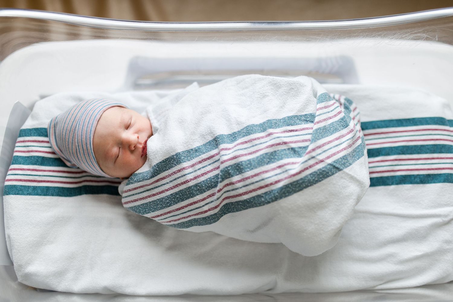 Newborn baby during Fresh 48 at Baptist hospital in Beaumont, TX with Bree Elle Photography.