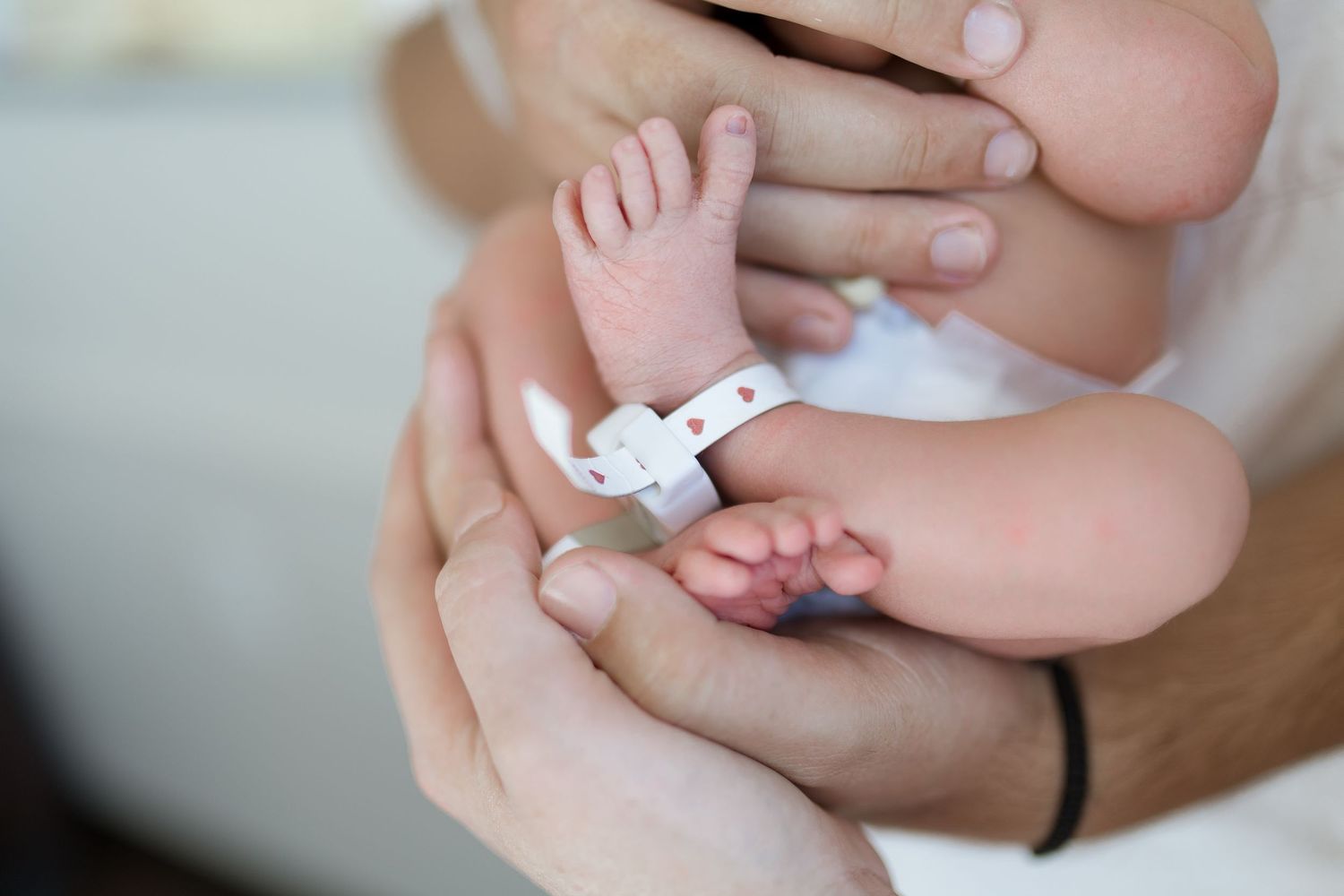 Newborn baby during their Fresh 48 session with Bree Elle Photography in Beaumont, TX at St. Elizabeth hospital.