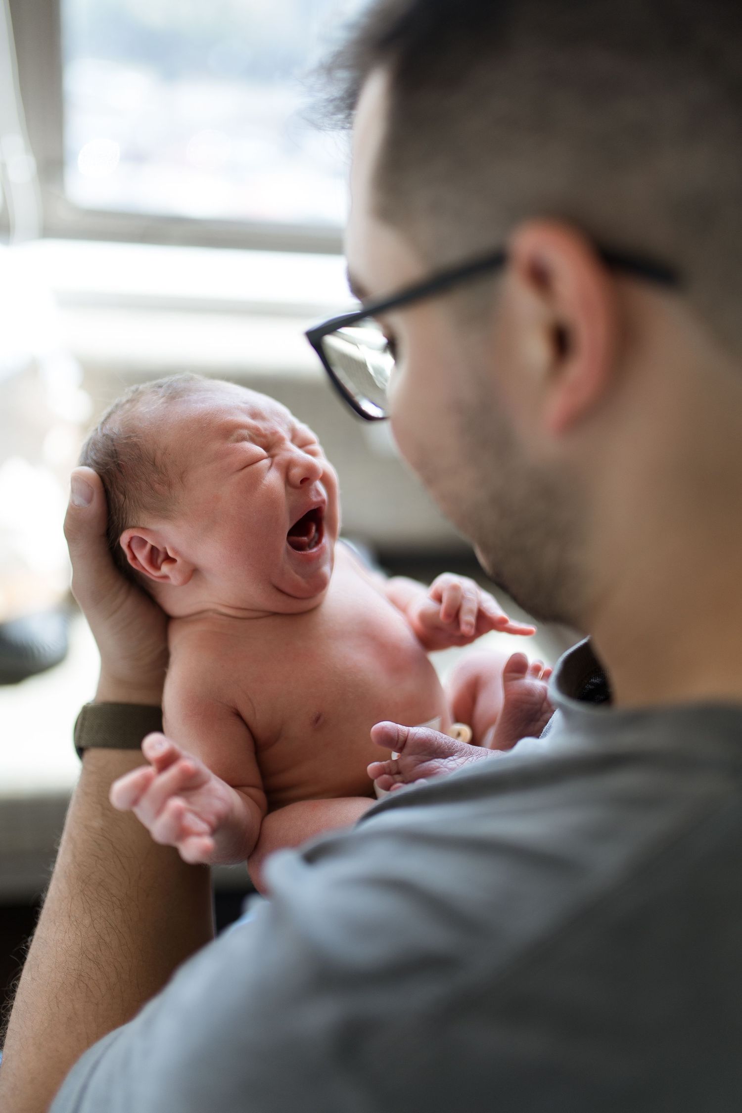 Newborn baby at St. Elizabeth hospital in Beaumont, TX with Bree Elle Photography.