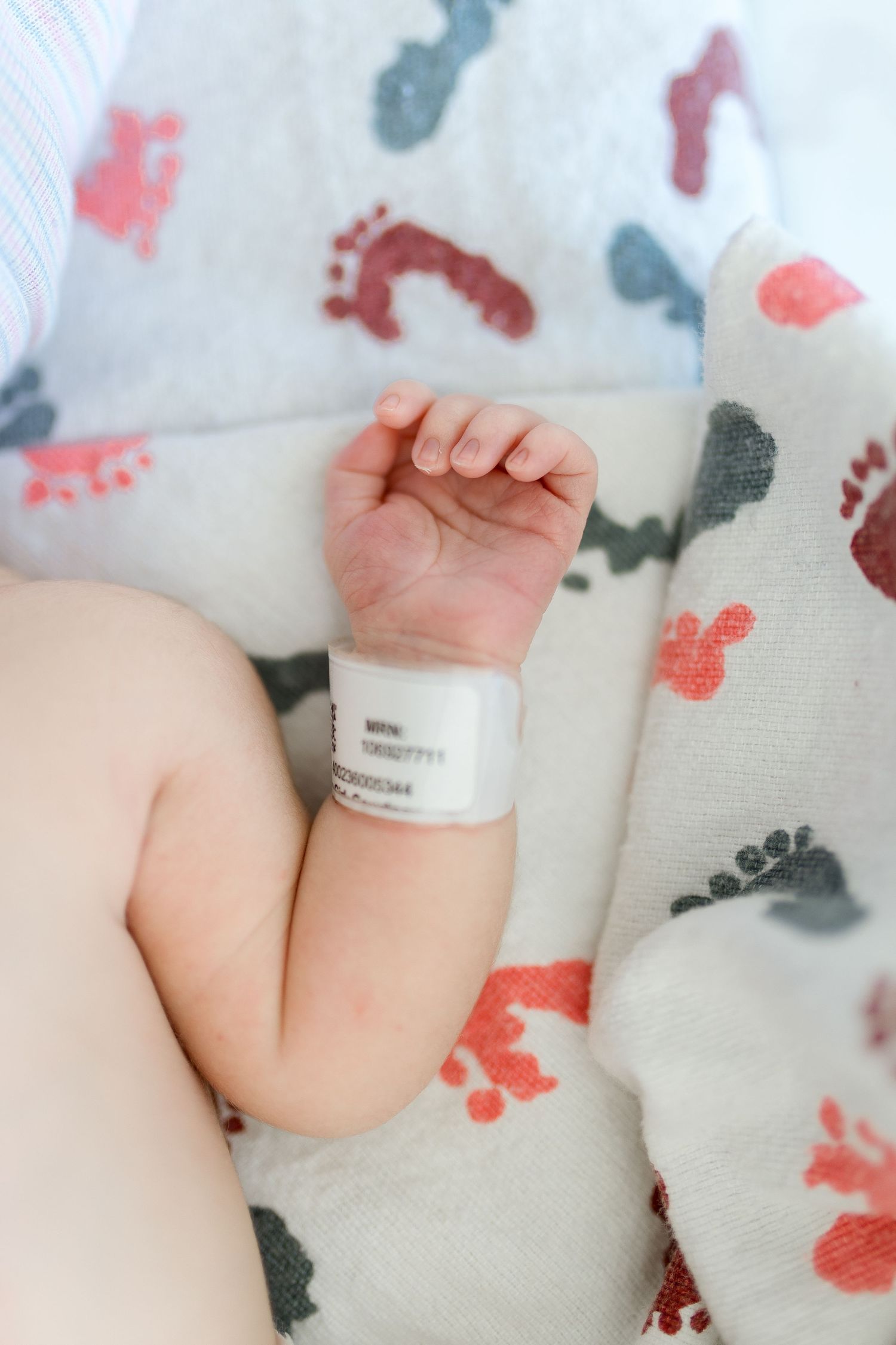 Newborn baby during their Fresh 48 session with Bree Elle Photography in Beaumont, TX at St. Elizabeth hospital.