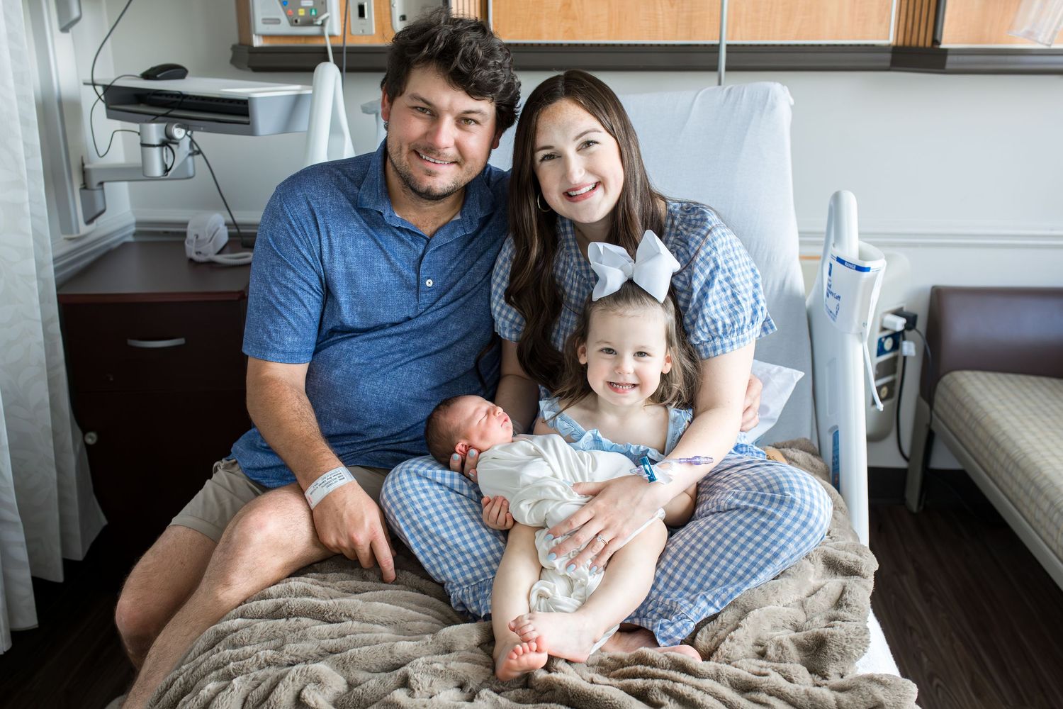 Fresh 48 session with newborn baby boy with Bree Elle Photography. Session was held in Beaumont, TX at St. Elizabeth Hospital.