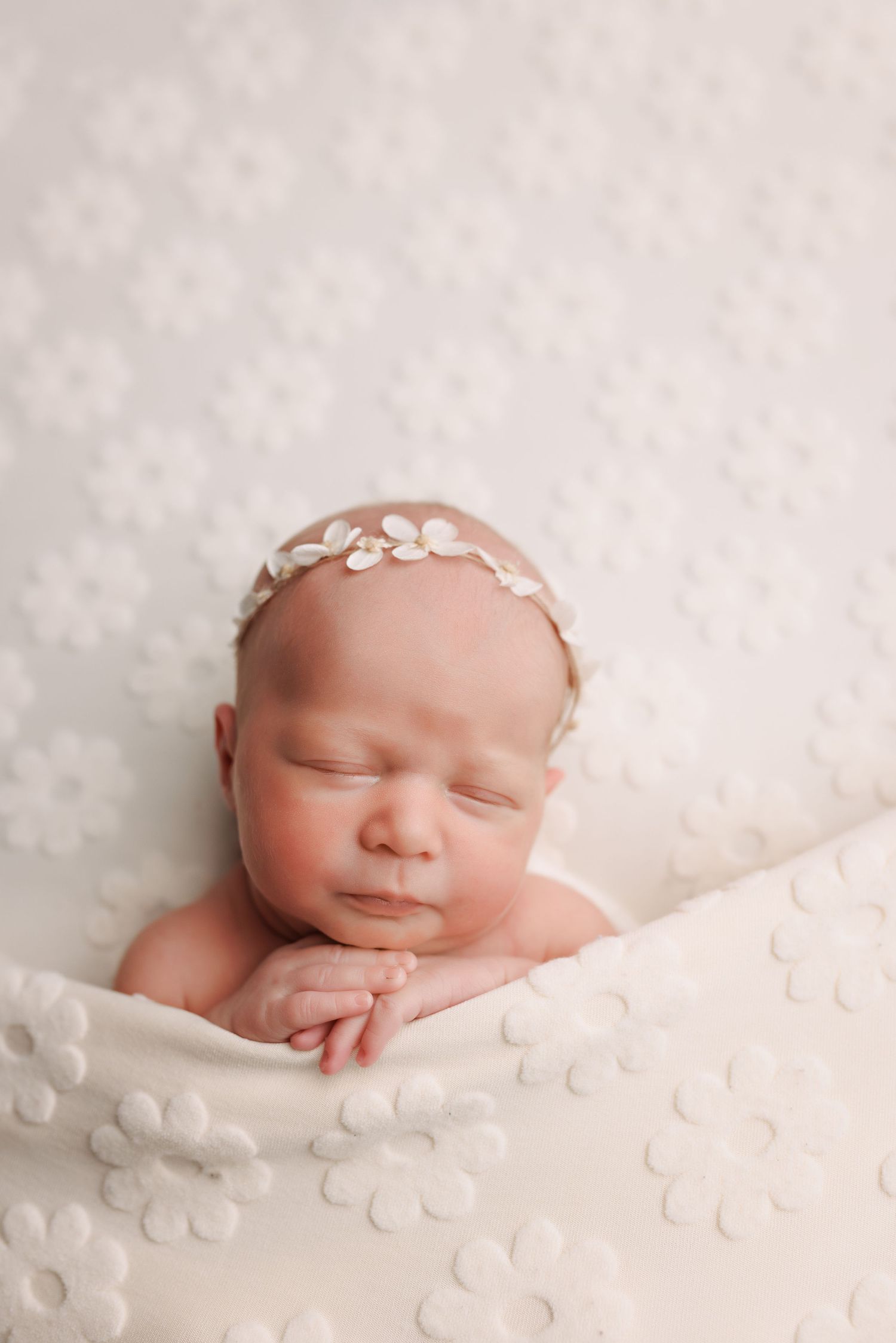 Newborn baby during studio session in Silsbee, TX with Bree Elle Photography.