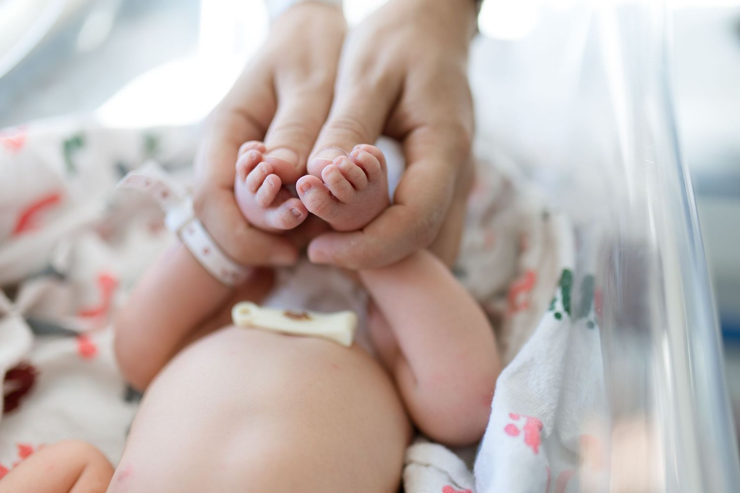 Newborn baby during their Fresh 48 session with Bree Elle Photography in Beaumont, TX at St. Elizabeth hospital.