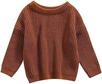 Rustic brown knitted sweater in different angles showing cropped and relaxed fit style details.