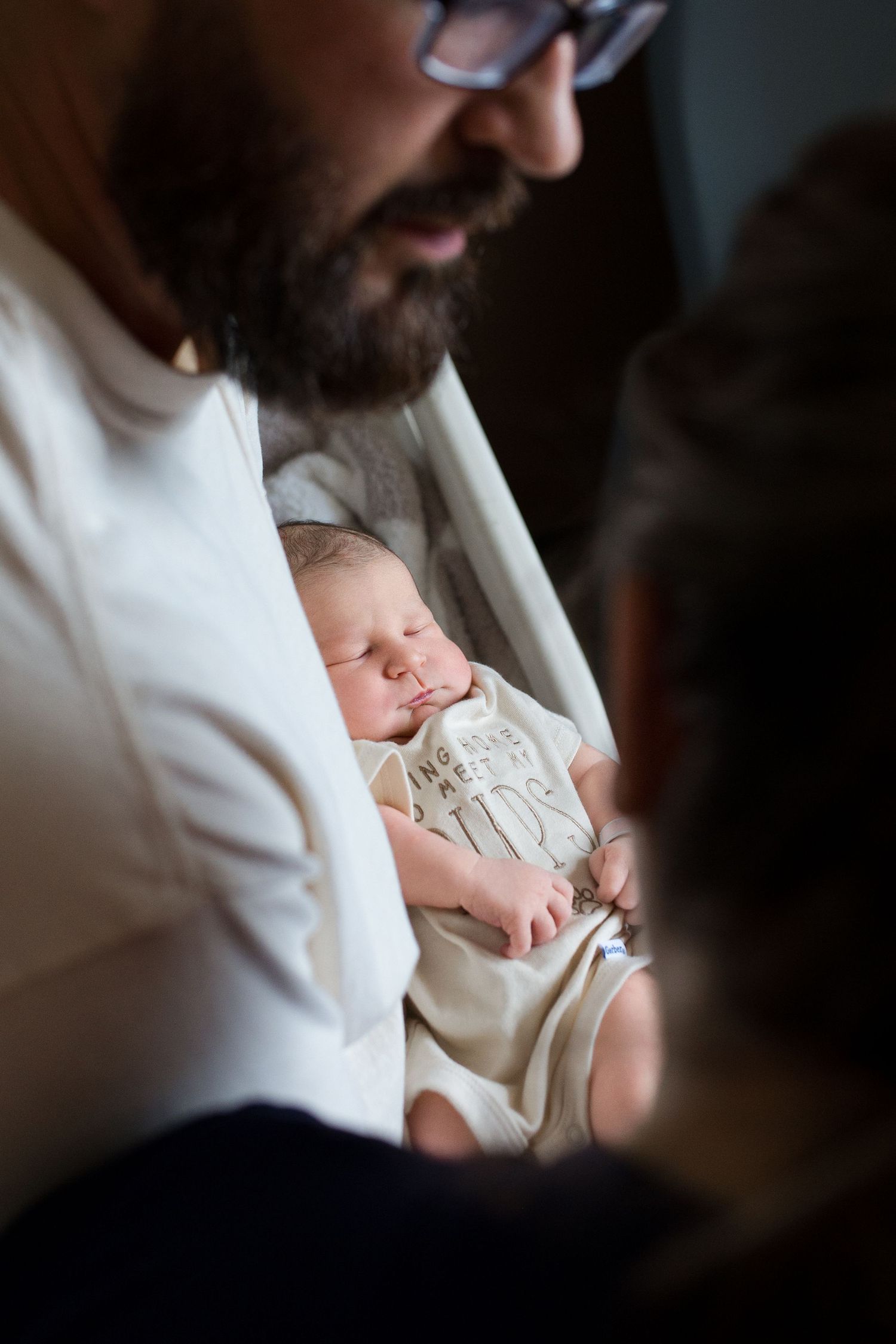 Newborn baby during Fresh 48 at Baptist hospital in Beaumont, TX with Bree Elle Photography.