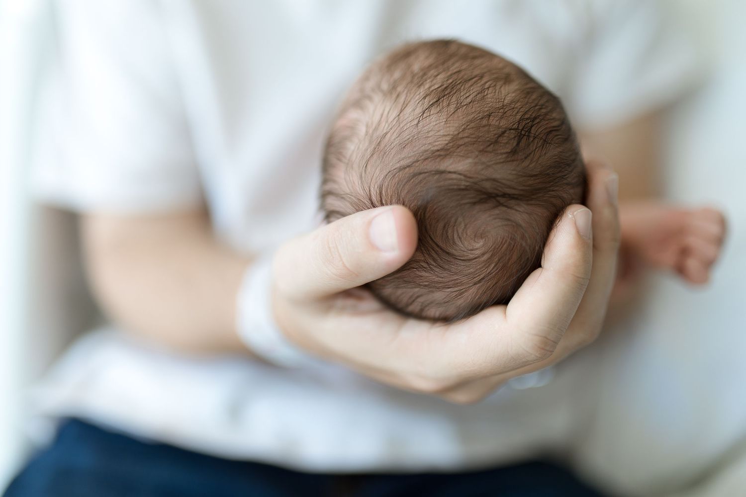 Newborn baby during their Fresh 48 session with Bree Elle Photography in Beaumont, TX at St. Elizabeth hospital.