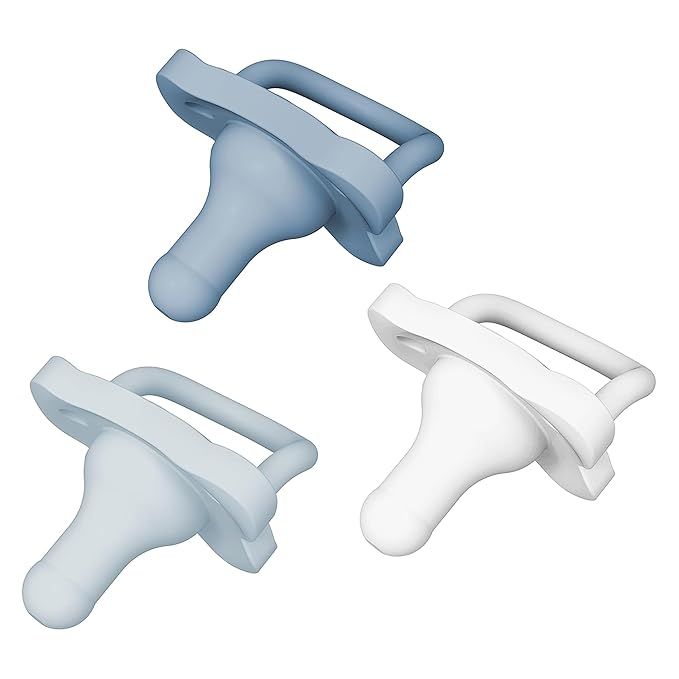 A white and light blue icon pattern featuring repeating bone shapes arranged in a seamless layout.