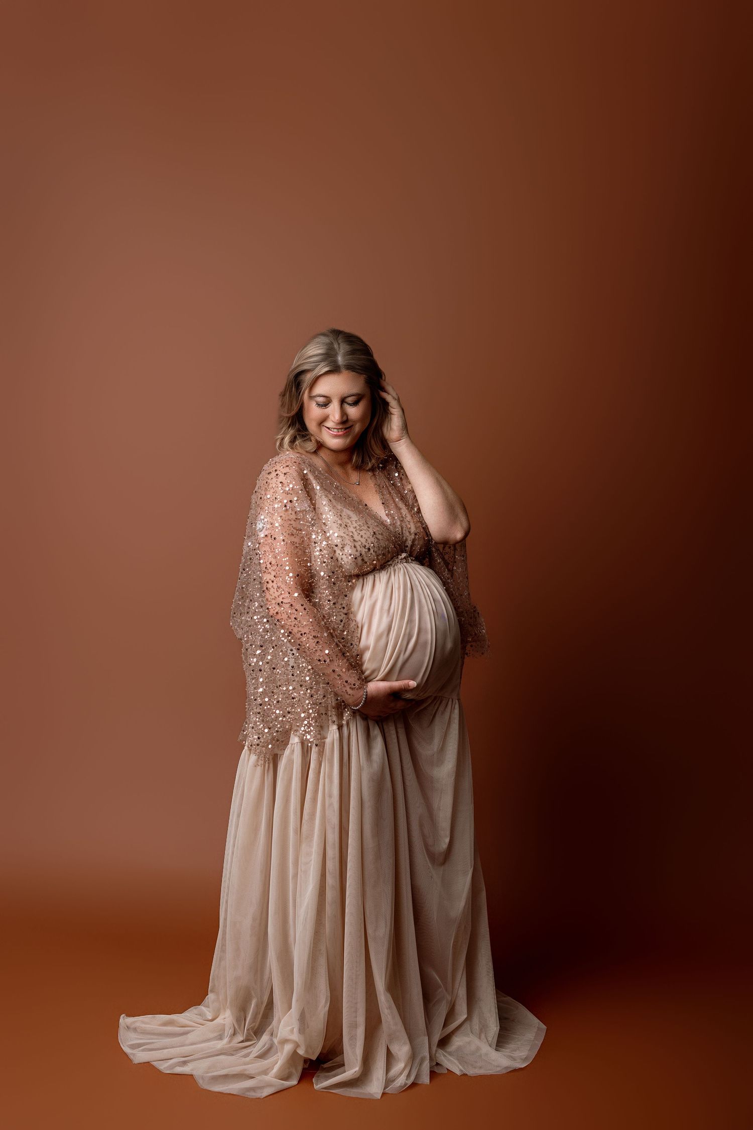 Studio maternity session with Bree Elle Photography in Beaumont, TX.