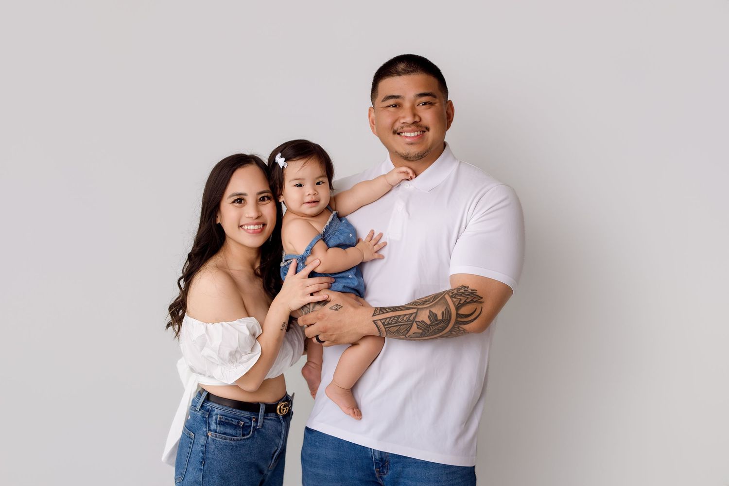 One year old family portion with sibling during one year session Bree Elle Photography in Port Neches, TX.