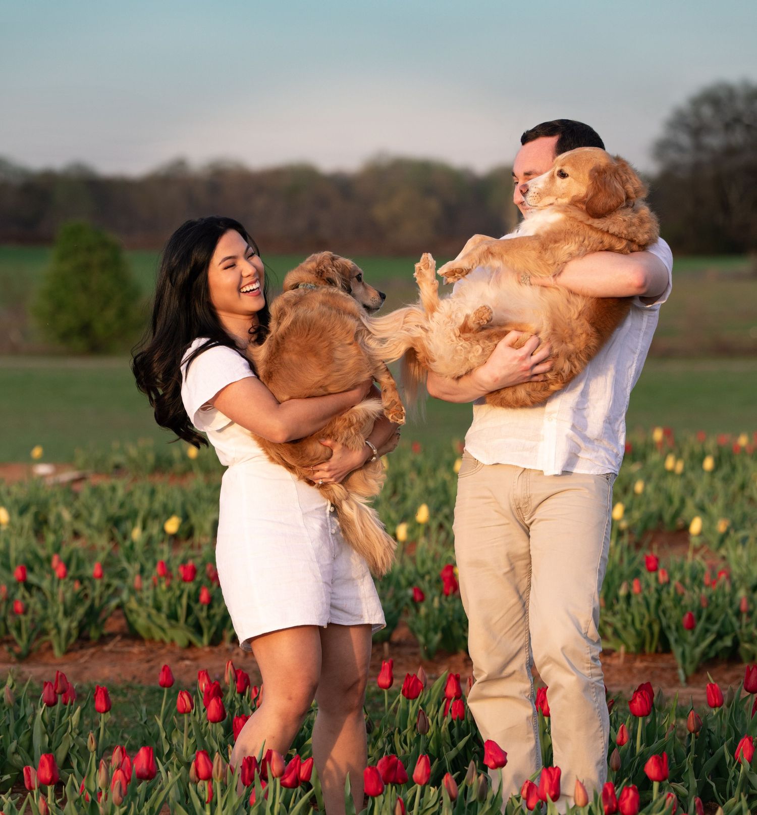 Katie Ziegler Photography. Huntsville, Alabama. Pet Photographer. Hubert family farms, new market, tulip fields