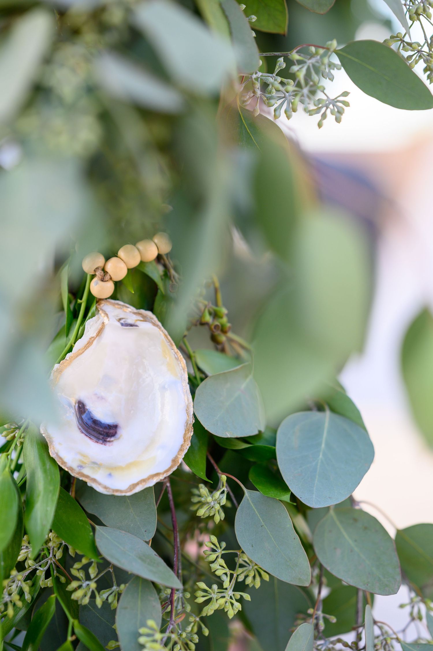 Oyster detail for Sarasota beach wedding