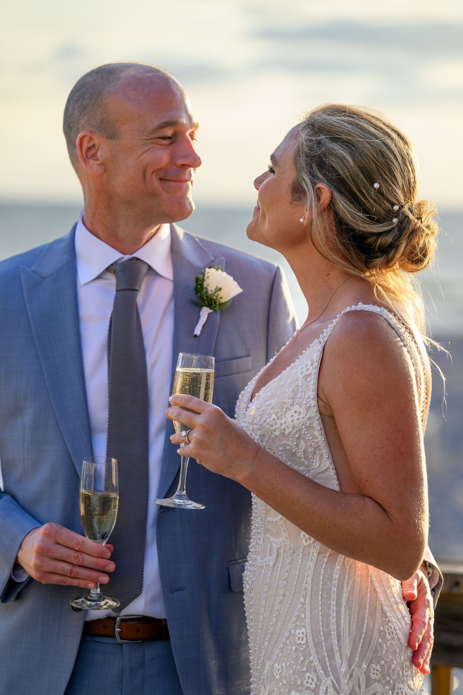 bride and groom Florida beach wedding Sarasota