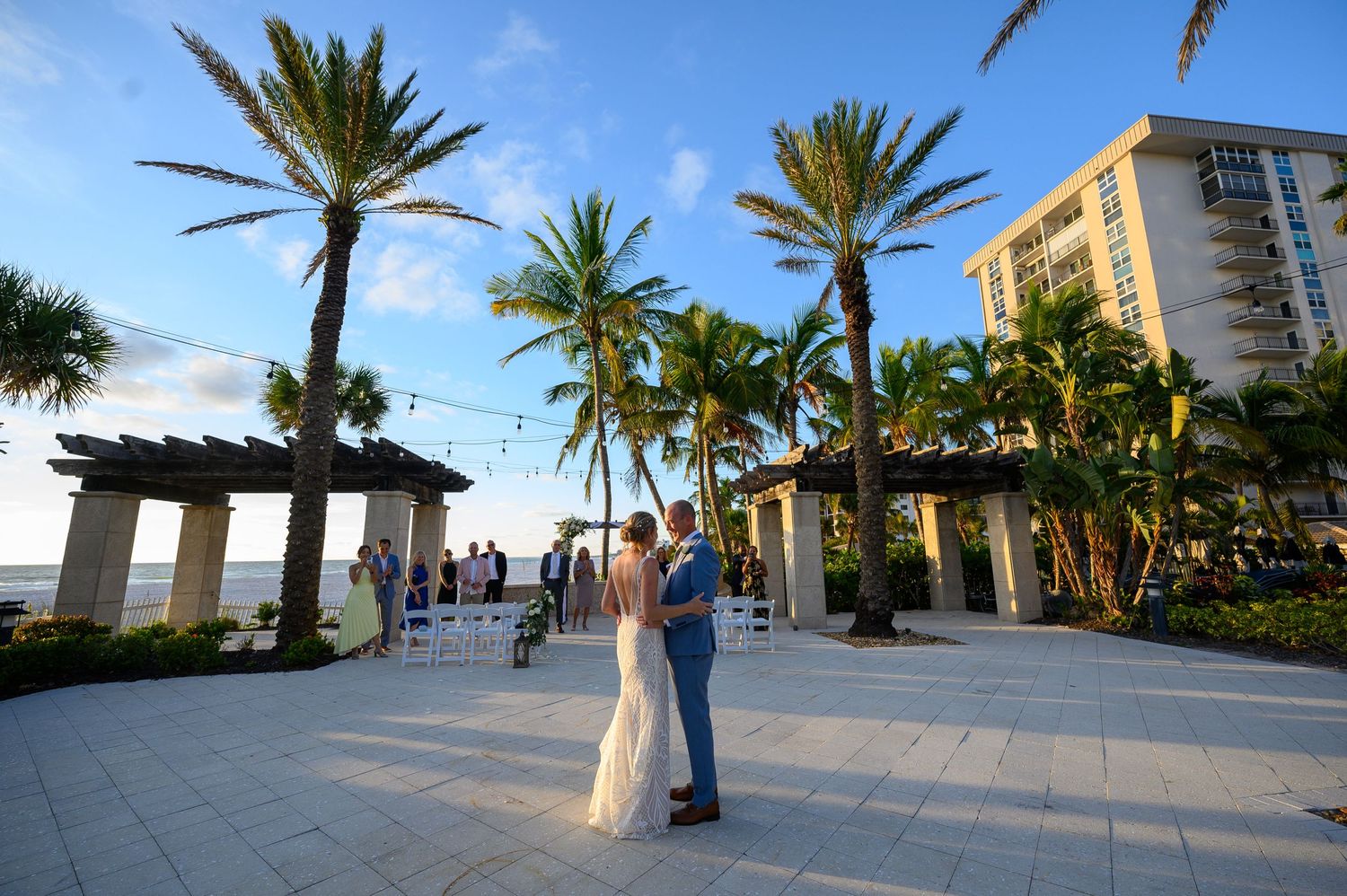 First dance under palms ritz beach club sarasota