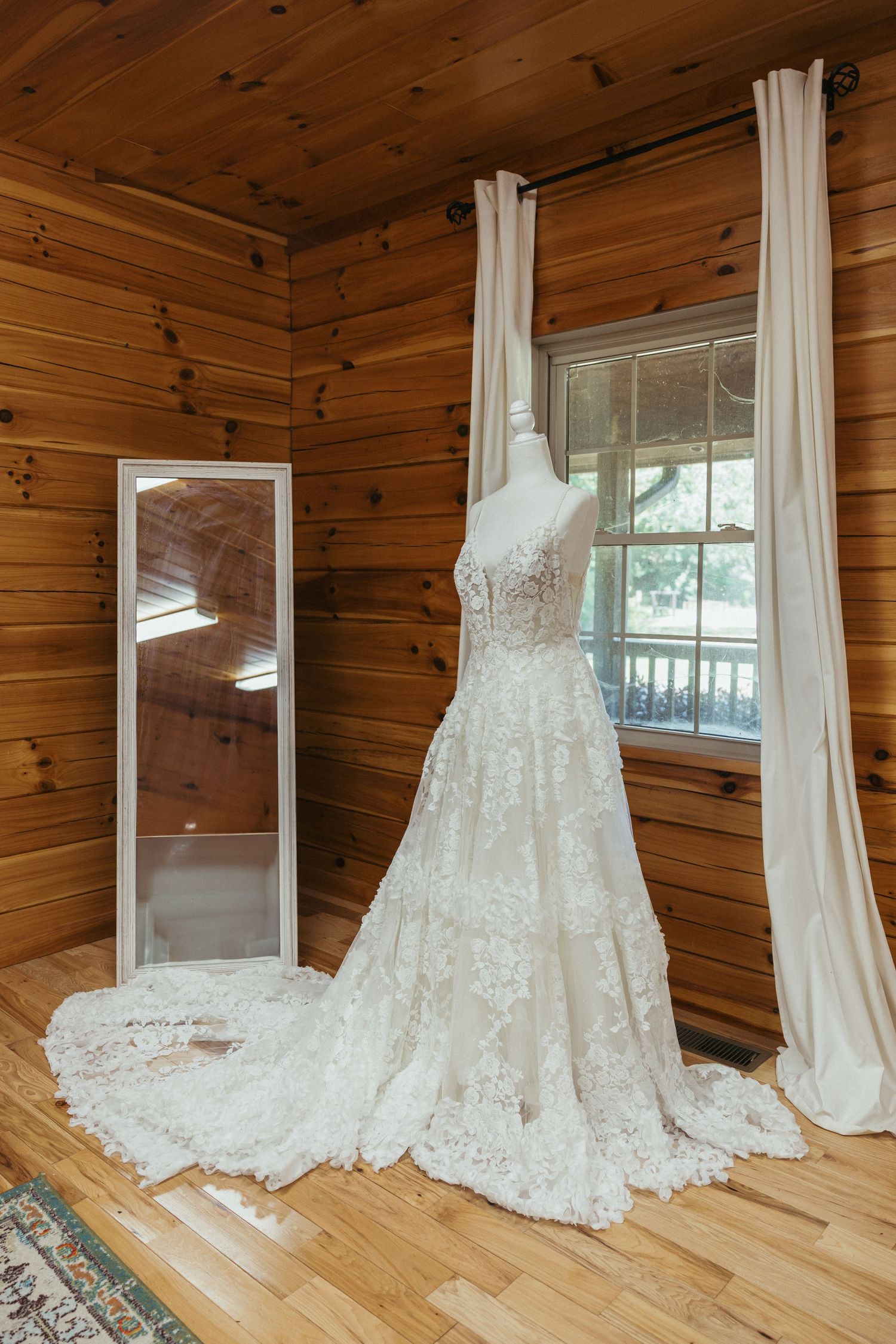 Wedding dress portrait