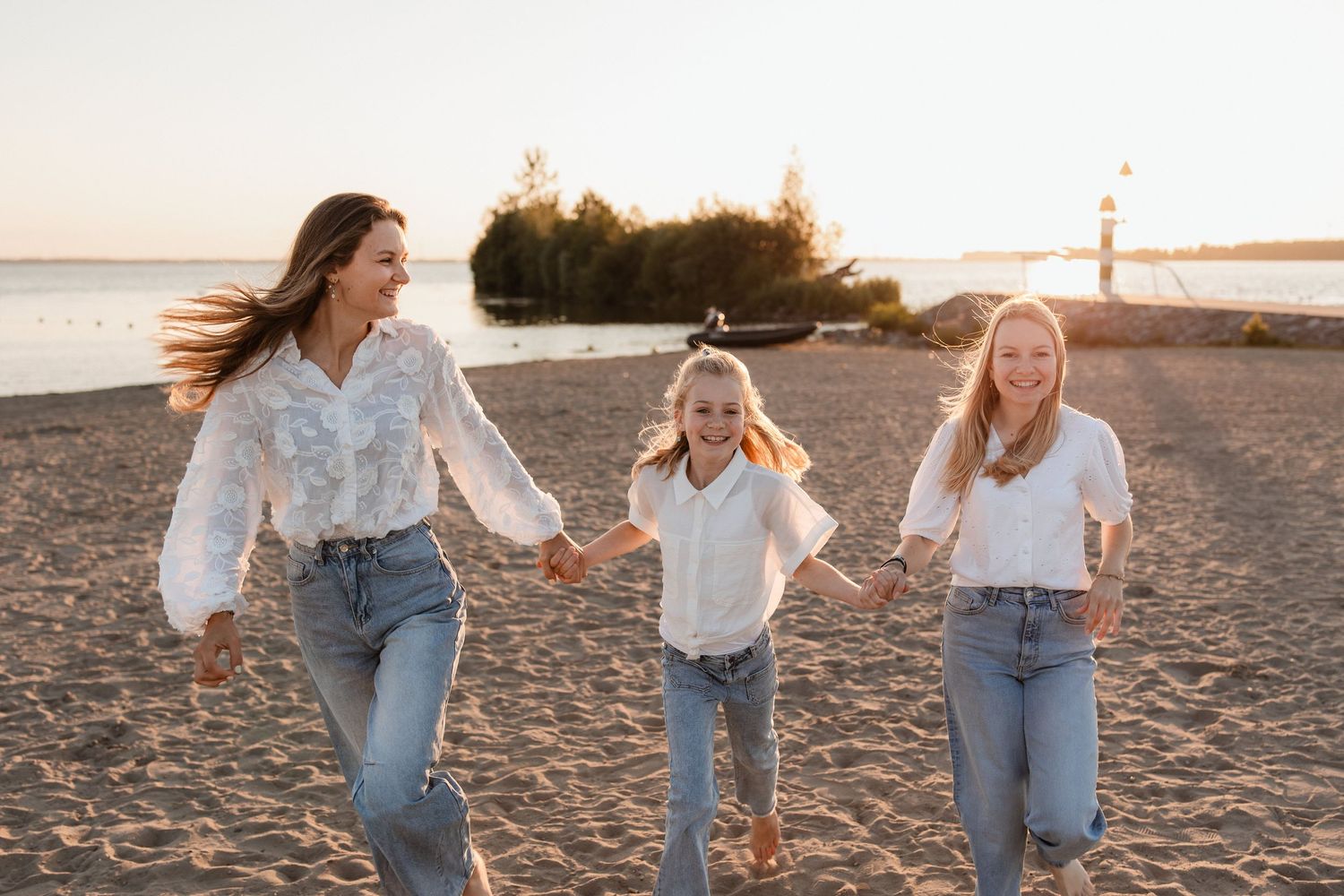 Fotoshoot op het strand van Harderwijk