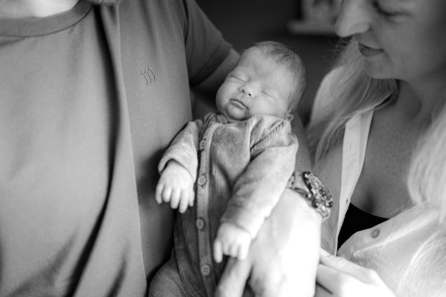 Newborn foto van gezin