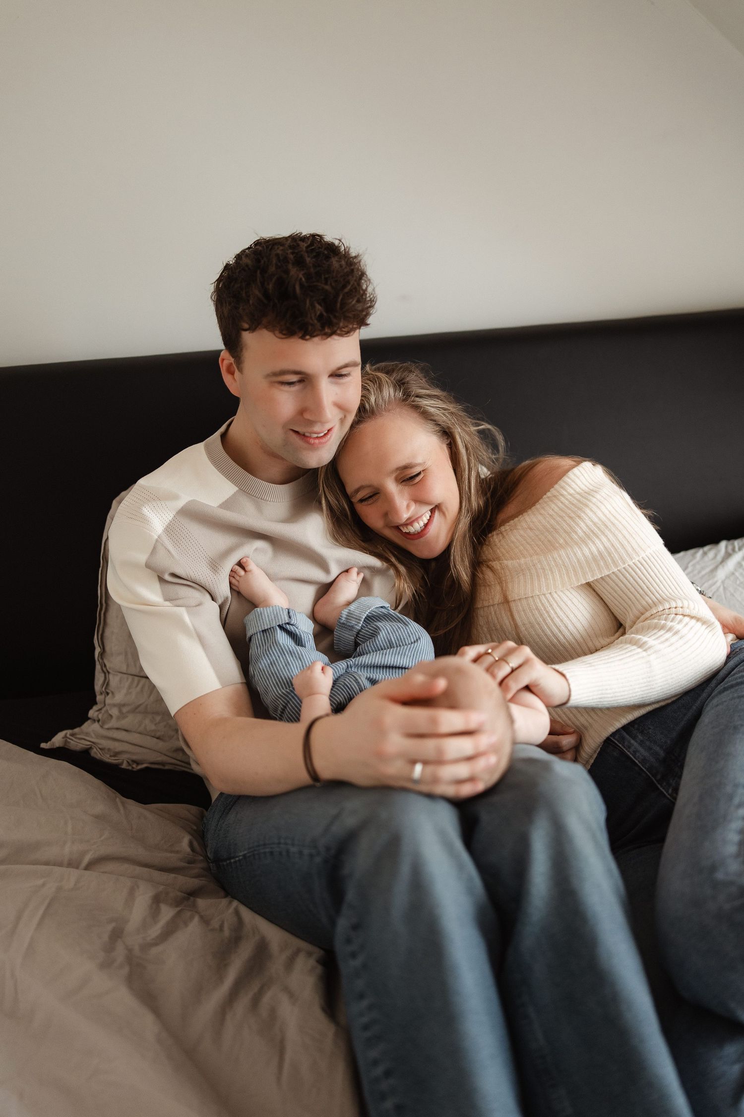 Newborn gezinsfoto in Alkmaar