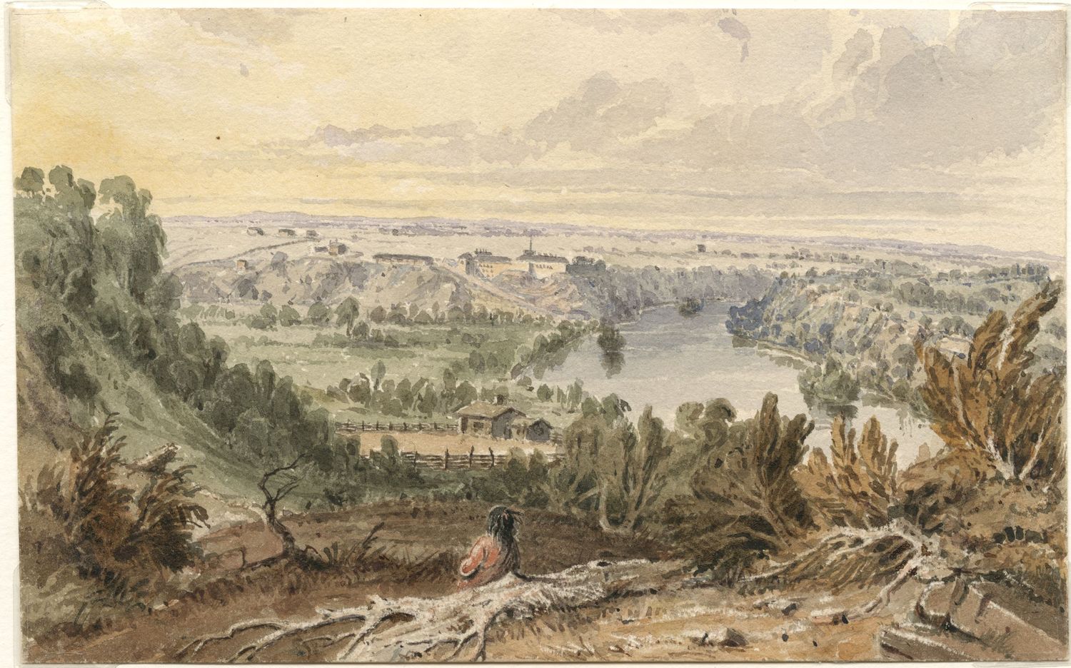 “Fort Snelling from Two Miles Below” by Seth Eastman, 1846-1848