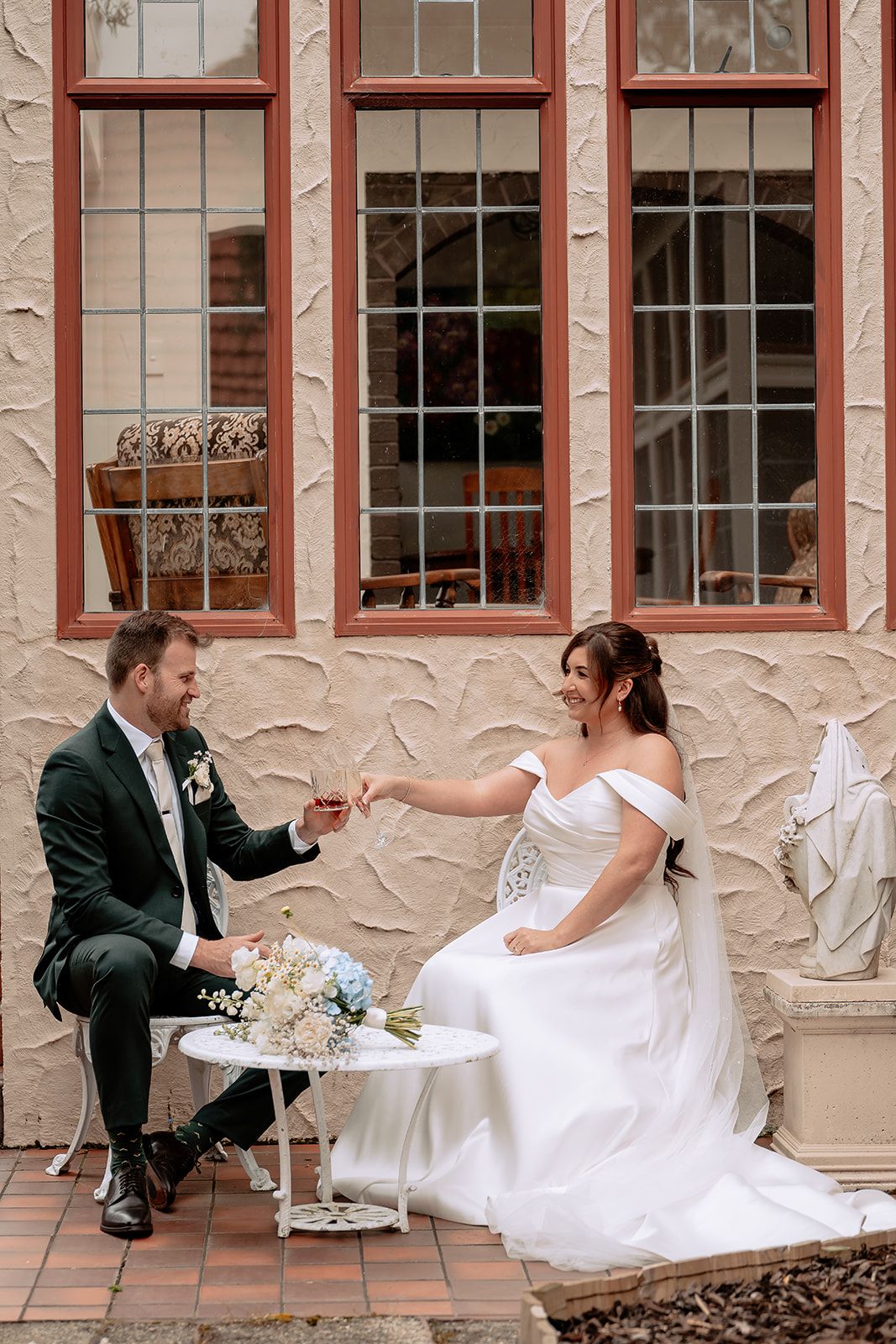 First look bridal portrait photos