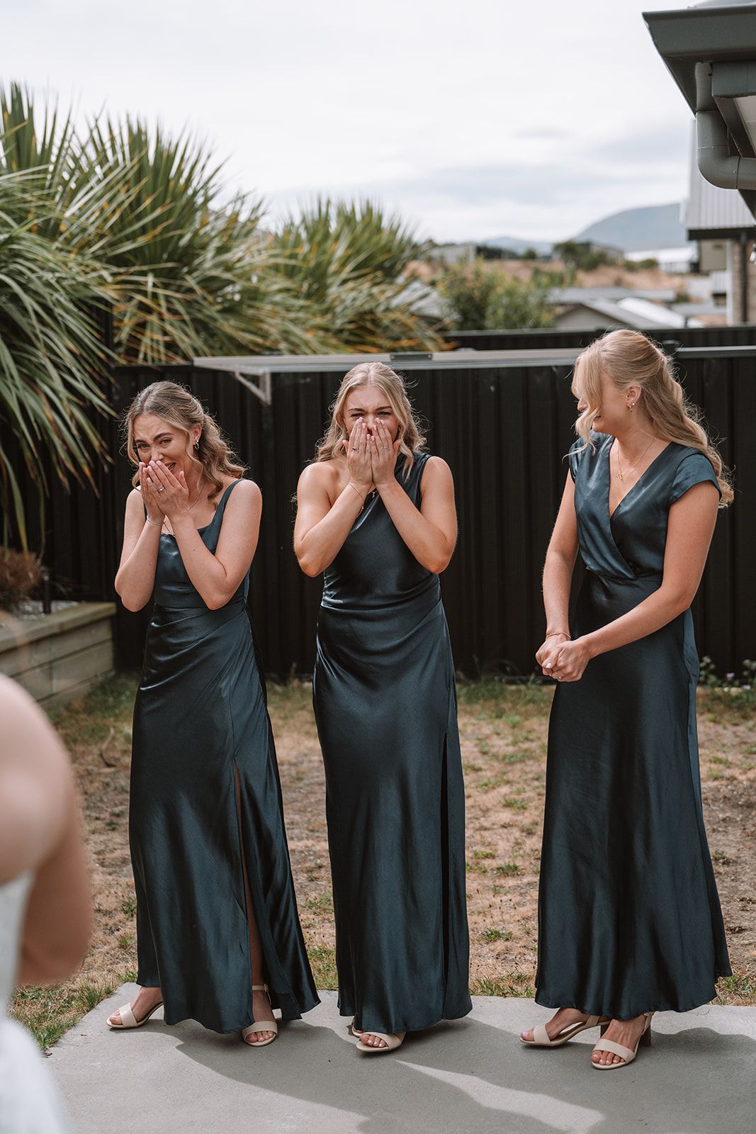 First look bridemaids