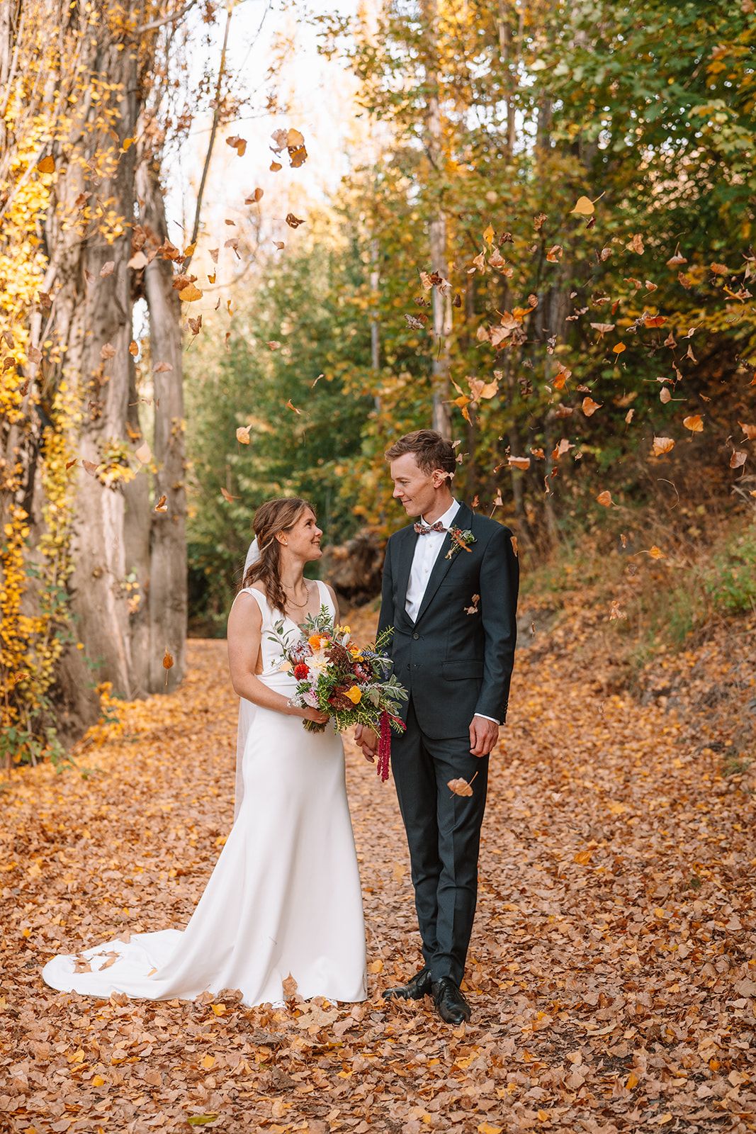 Autumn wedding central otago