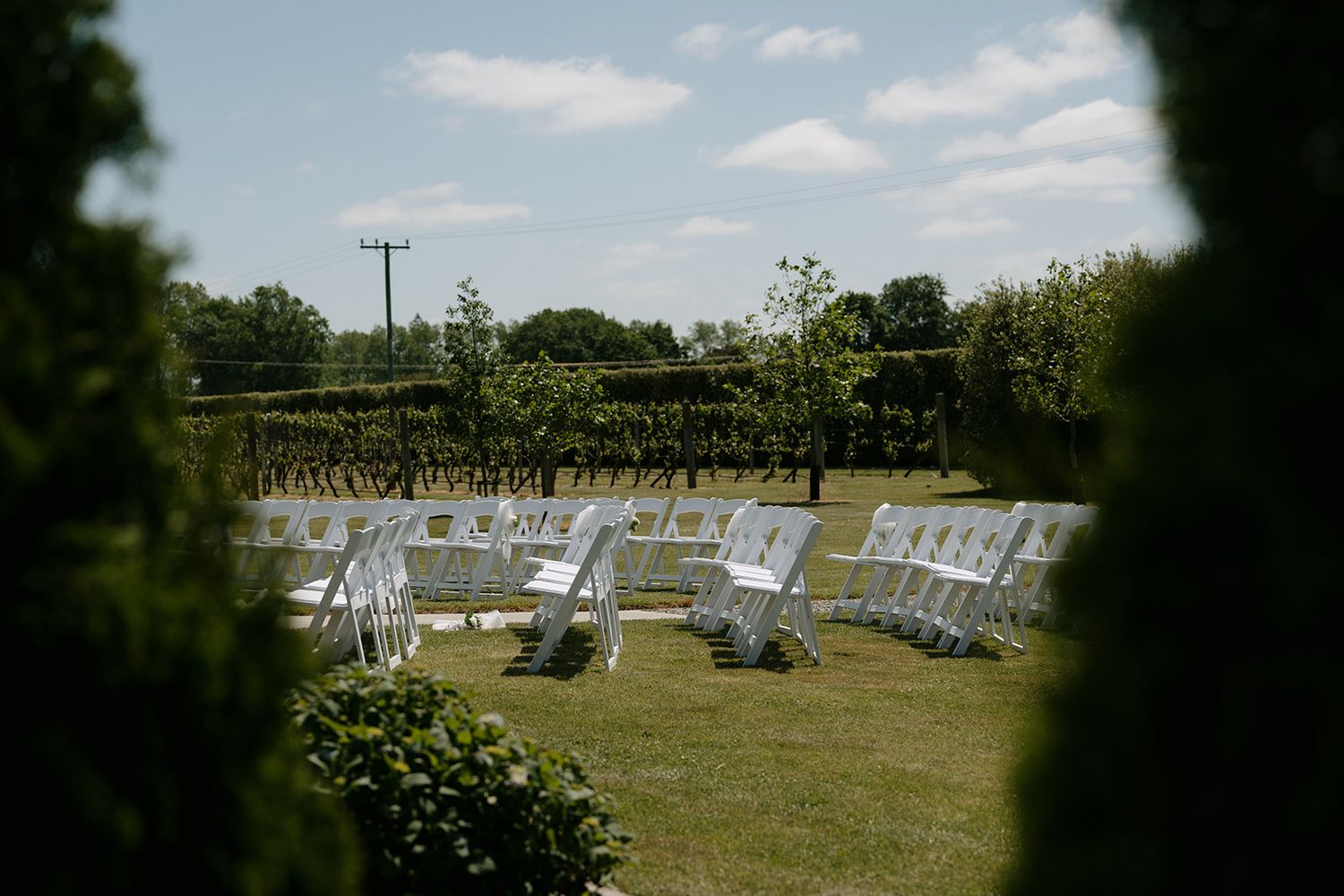Ceremony wedding set up