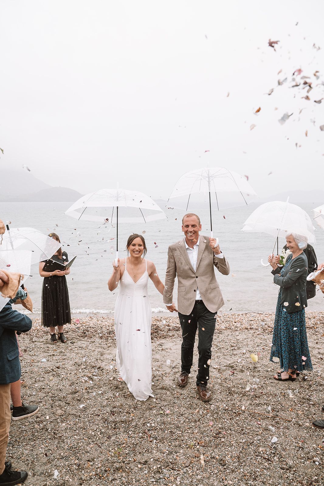 Rainy wedding wanaka
