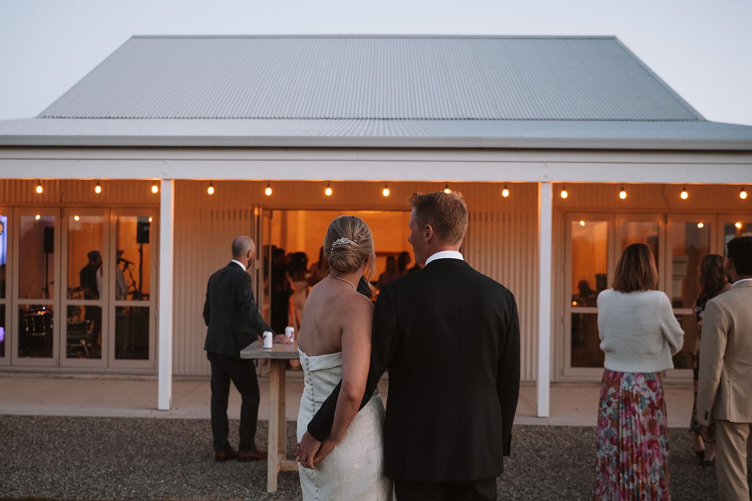Christchurch wedding evening couple