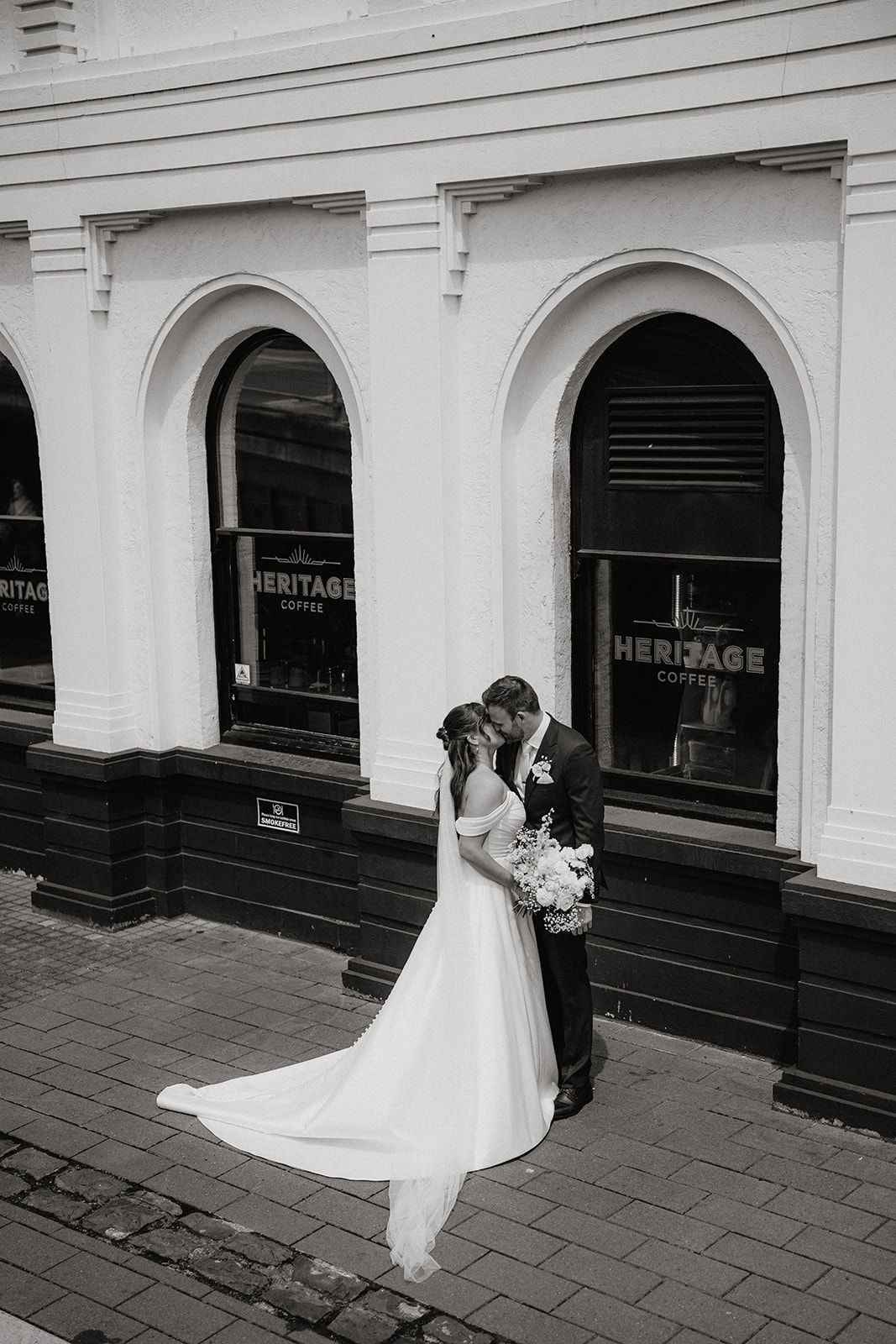 First look bridal portrait photos