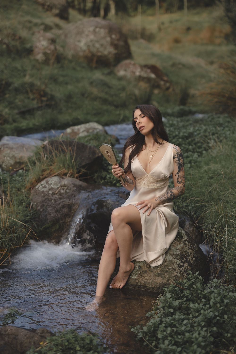 Tauranga portrait photographer, Bay of Plenty nature lifestyle session, creative outdoor editorial portrait by Olive June Moments
