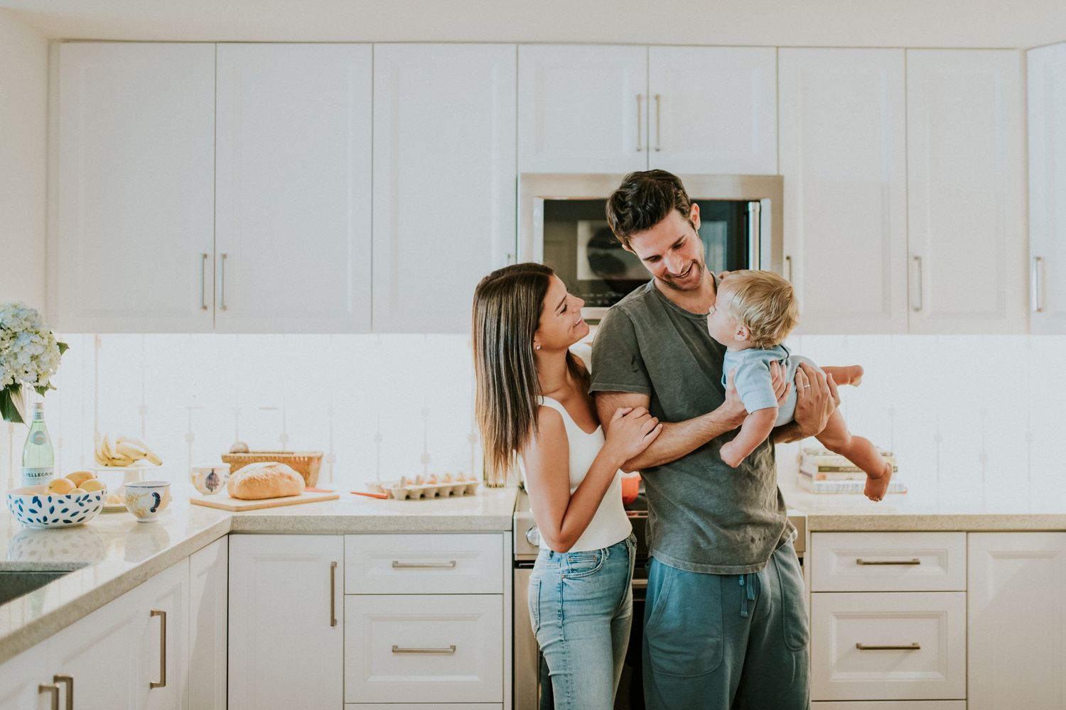 Lifestyle family session photographed in Los Angeles as the couple welcomed their baby.