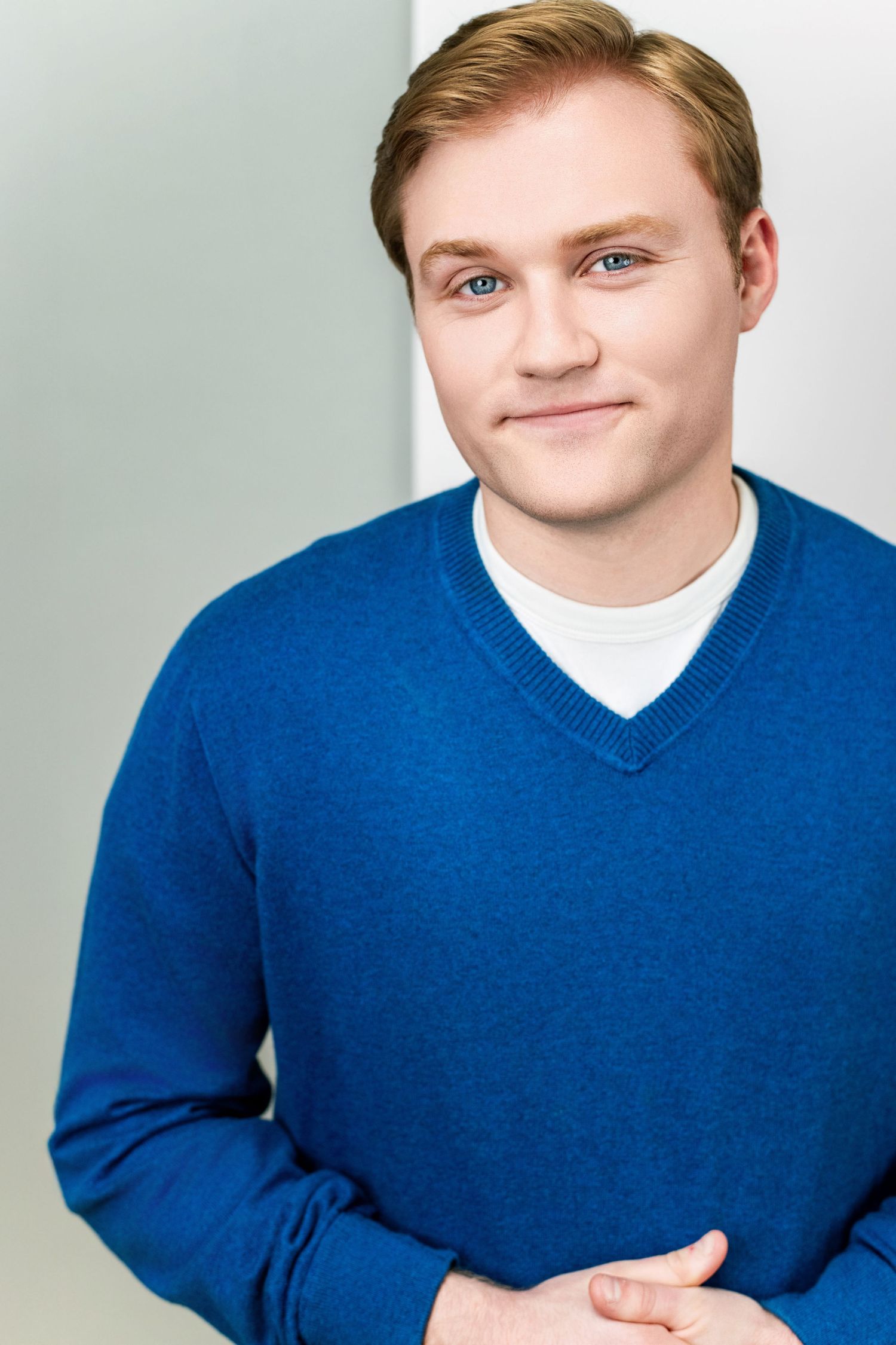 Approachable actor headshot of a man with a clean, natural look photographed in Los Angeles