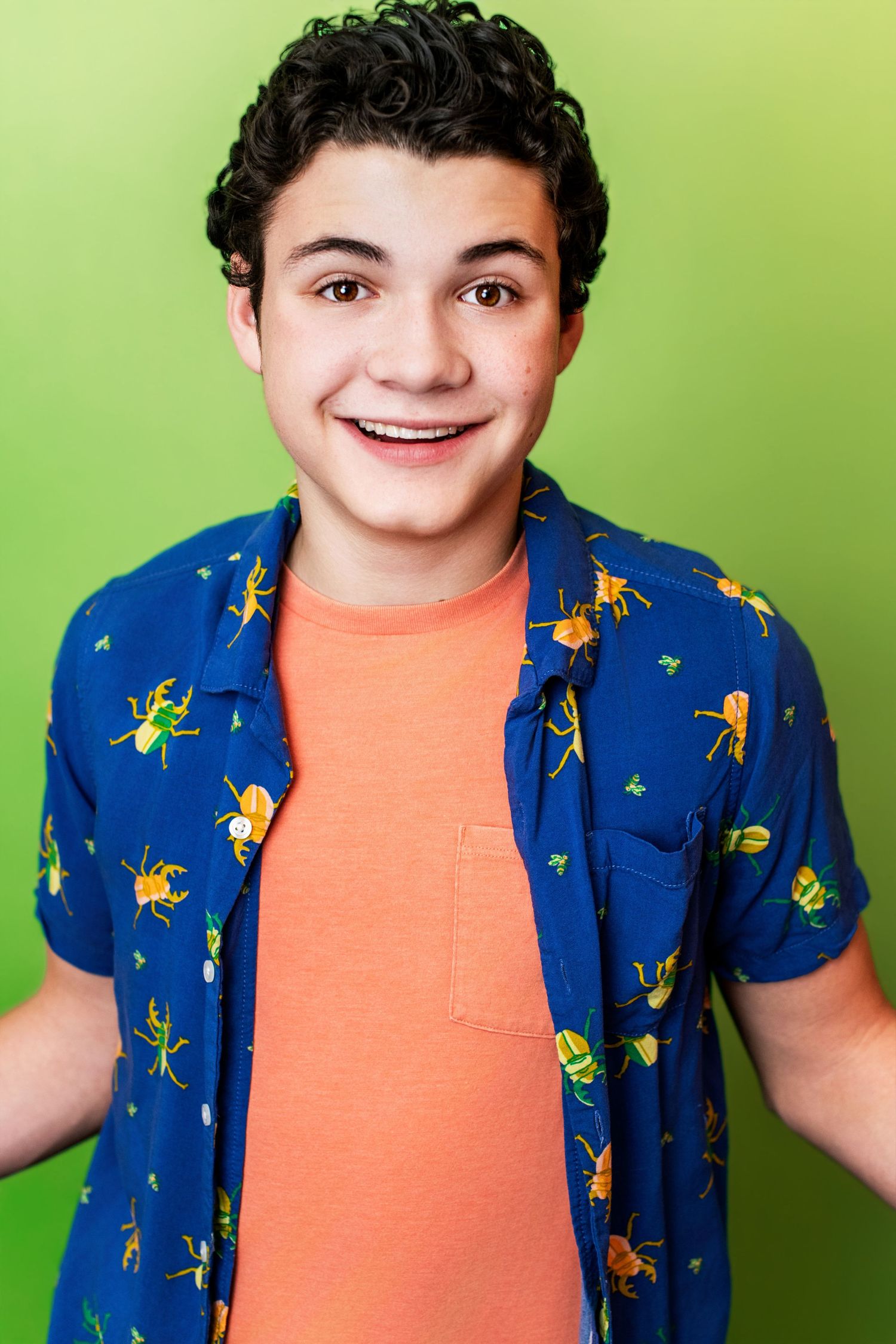 Friendly kid actor headshot with an open, approachable energy photographed in Los Angeles