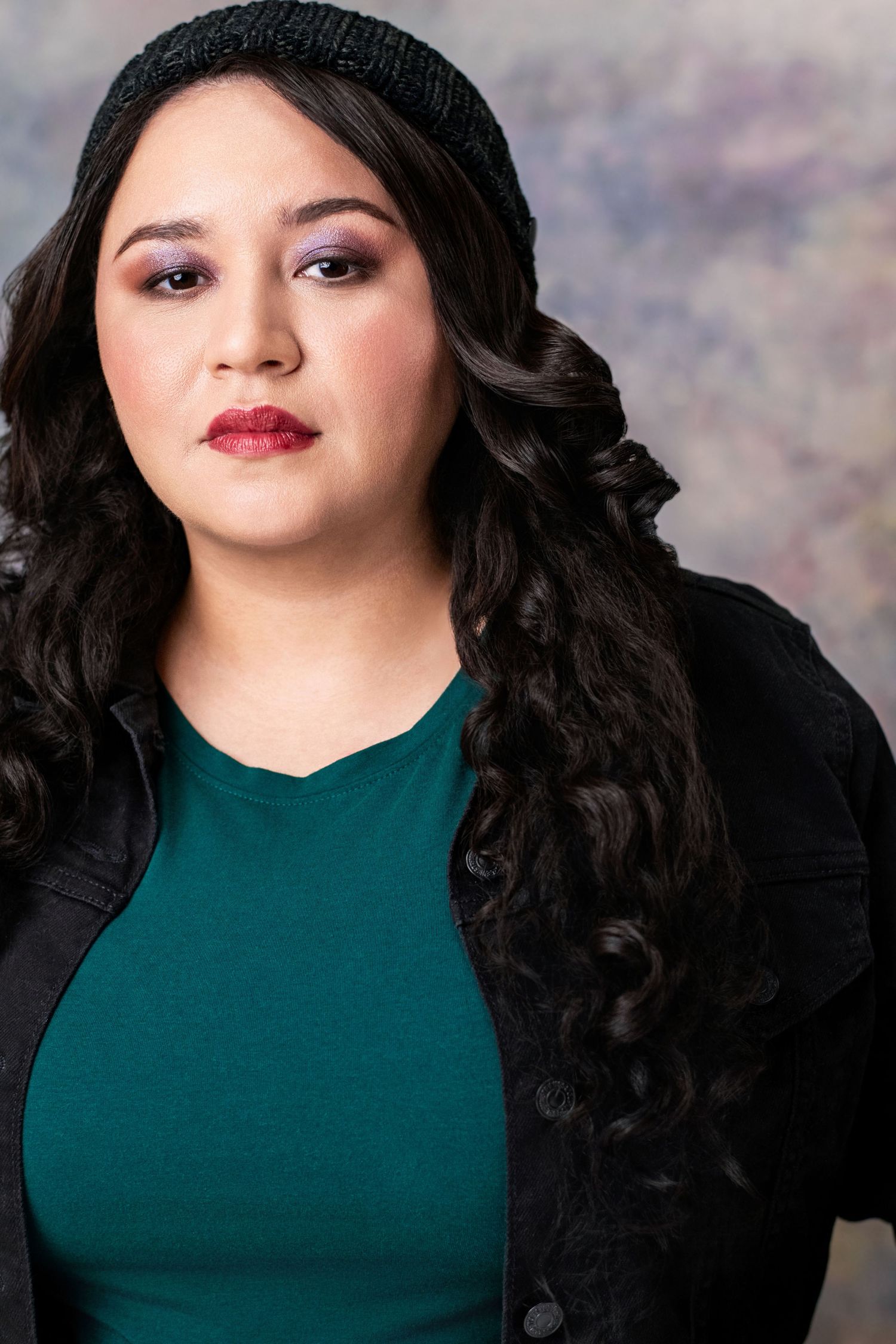 Female actor headshot with a grounded facial expression for theatrical casting in Los Angeles