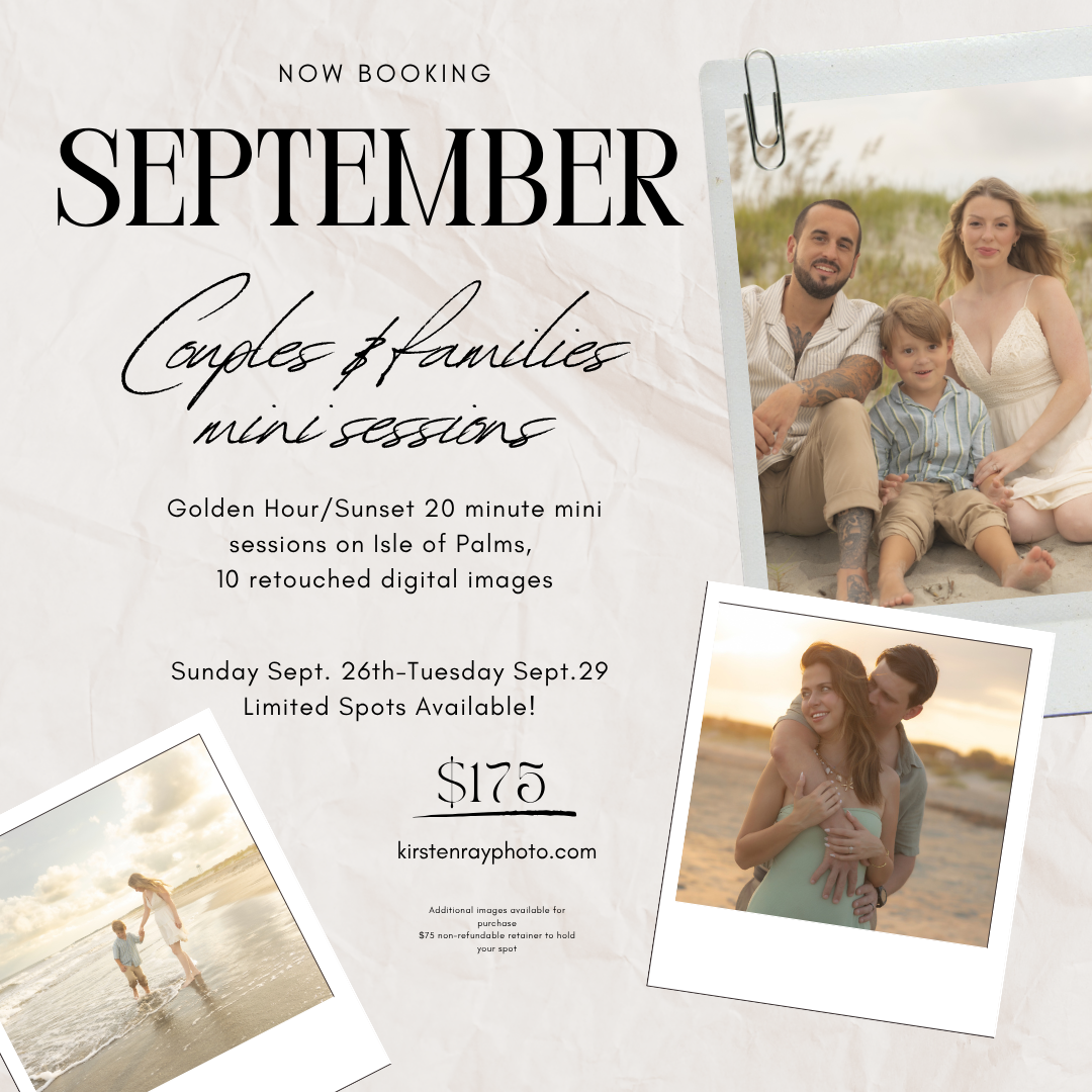 September Couples and Families Mini Sessions