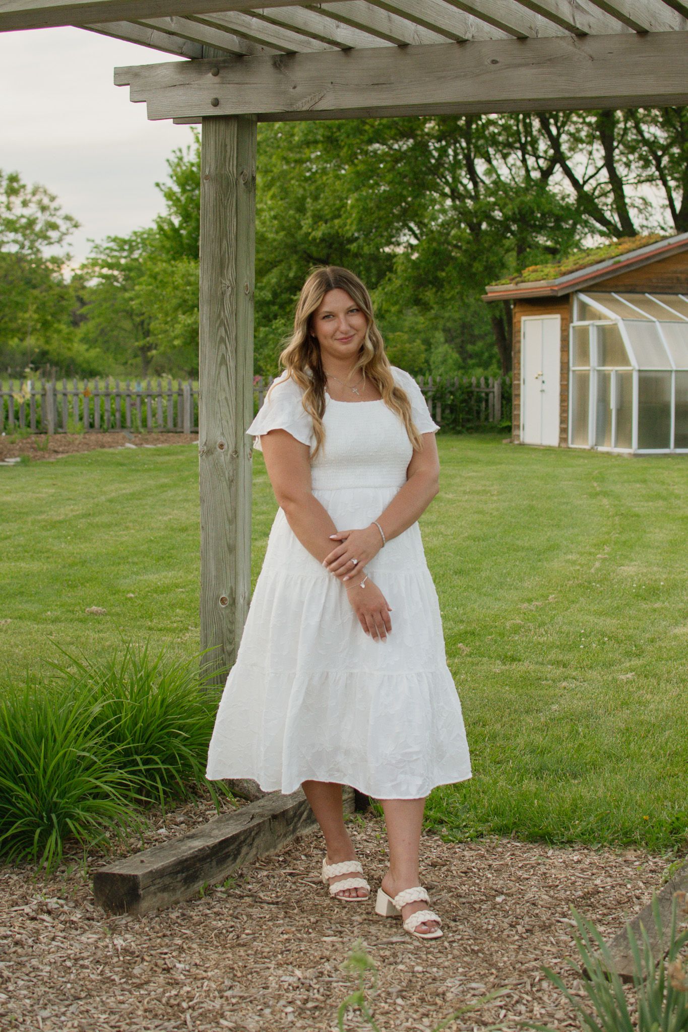 Candid portrait of a bride to be