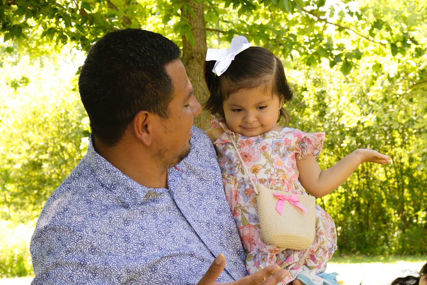 Family portrait during an outdoor photography session