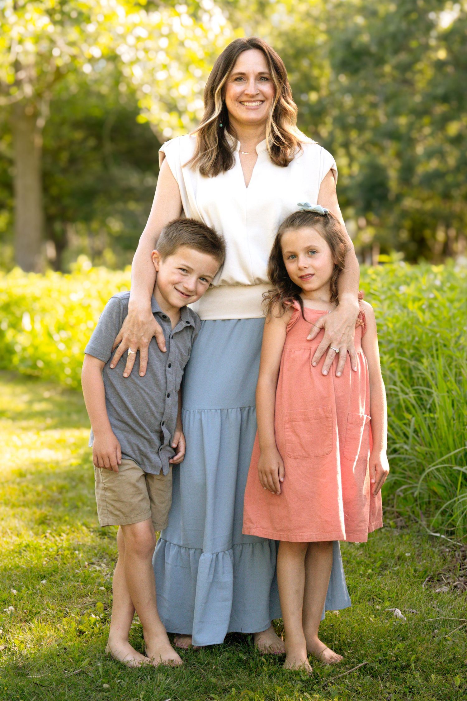 Family portrait during an outdoor photography session