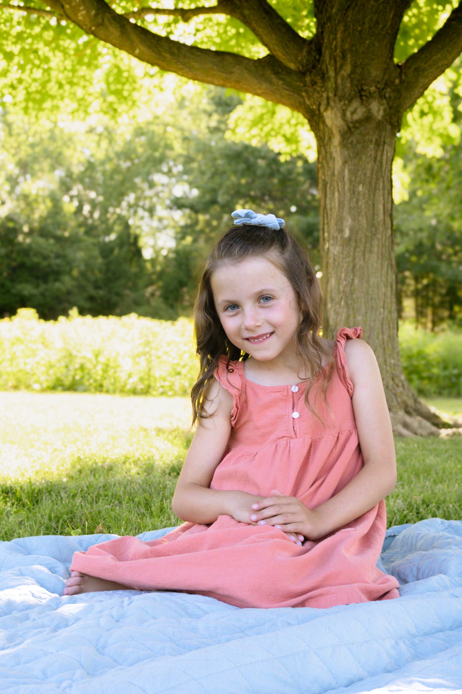Family portrait during an outdoor photography session