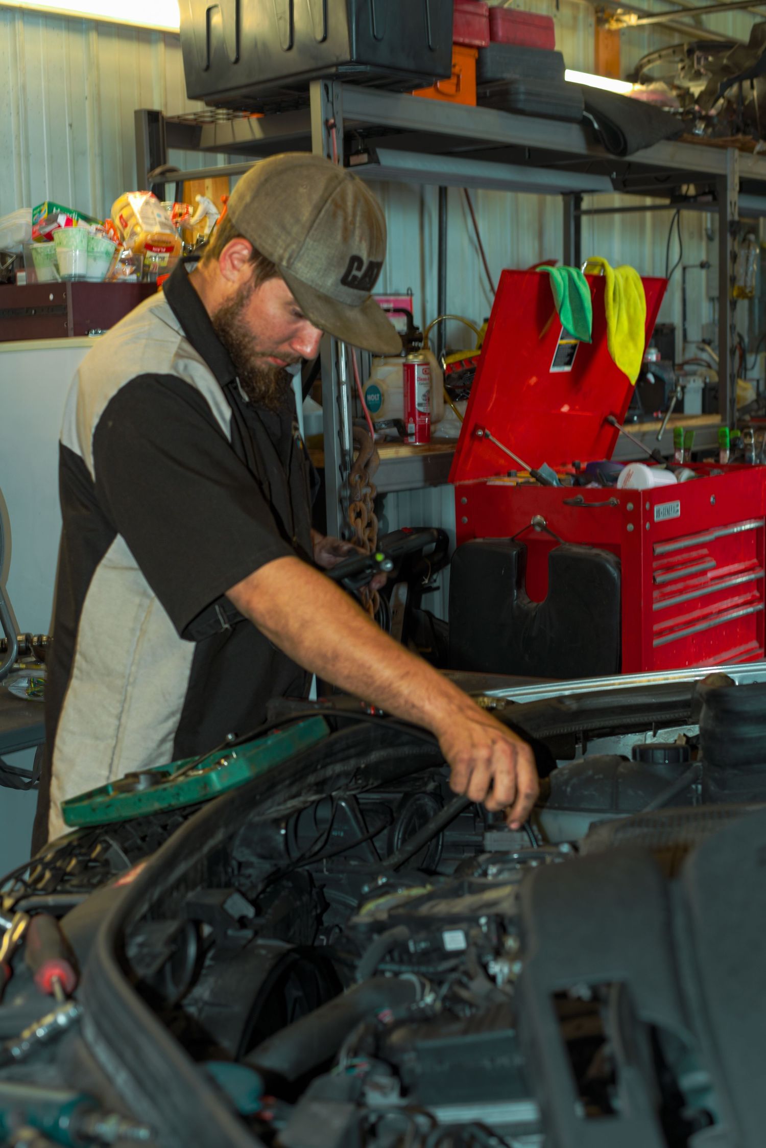Automotive repair business branding photography