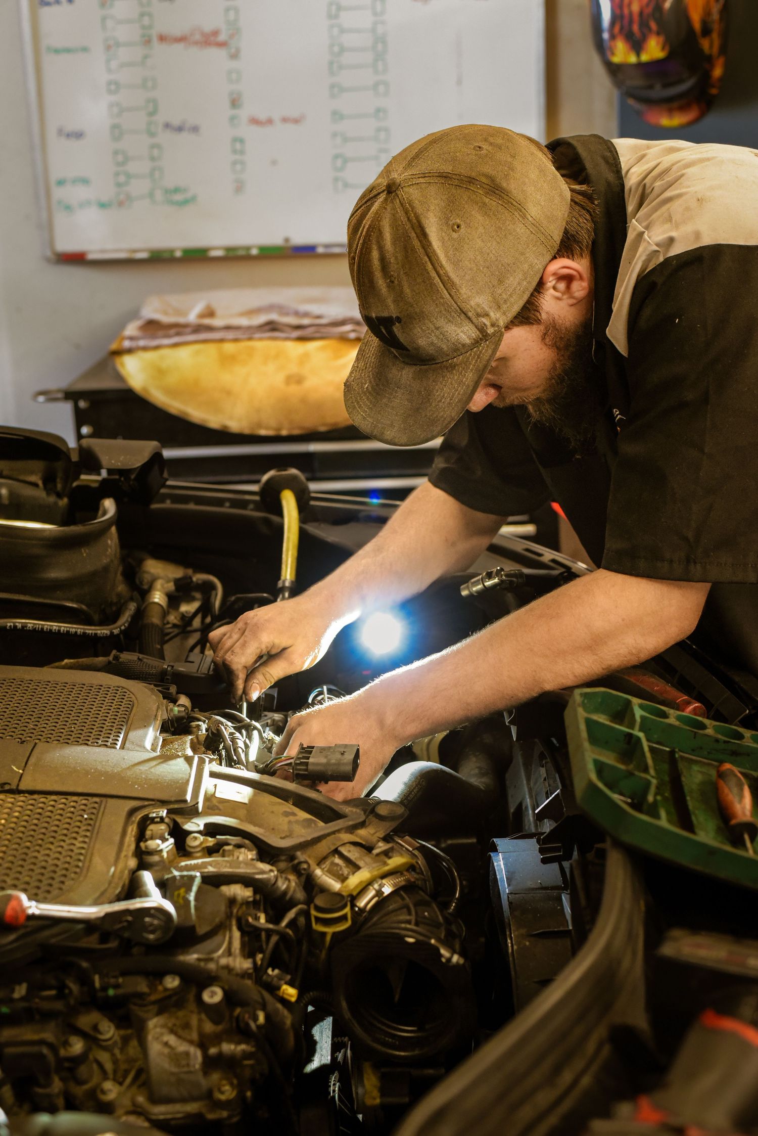 Automotive repair business branding photography