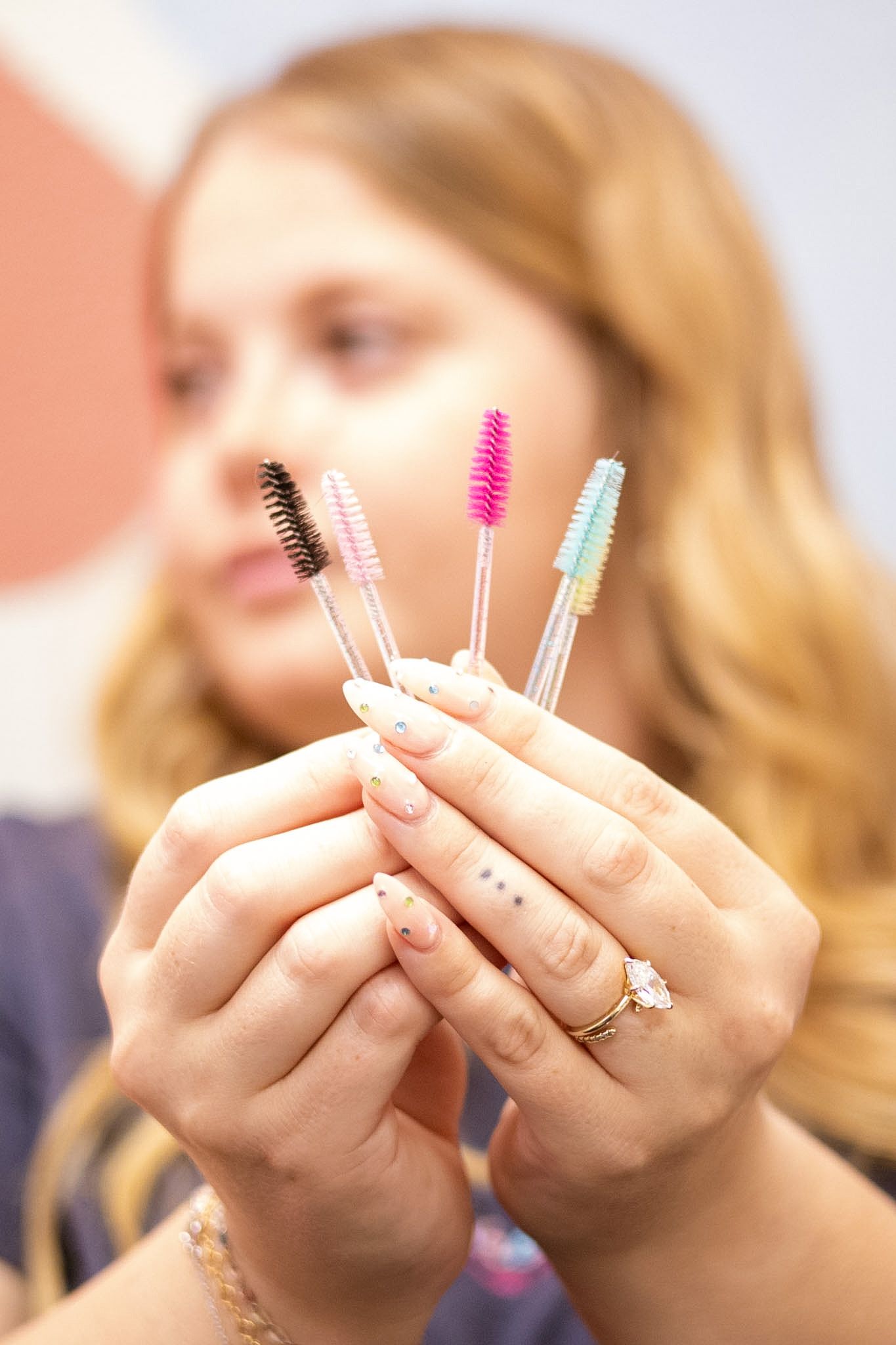 Lash extension service branding photography