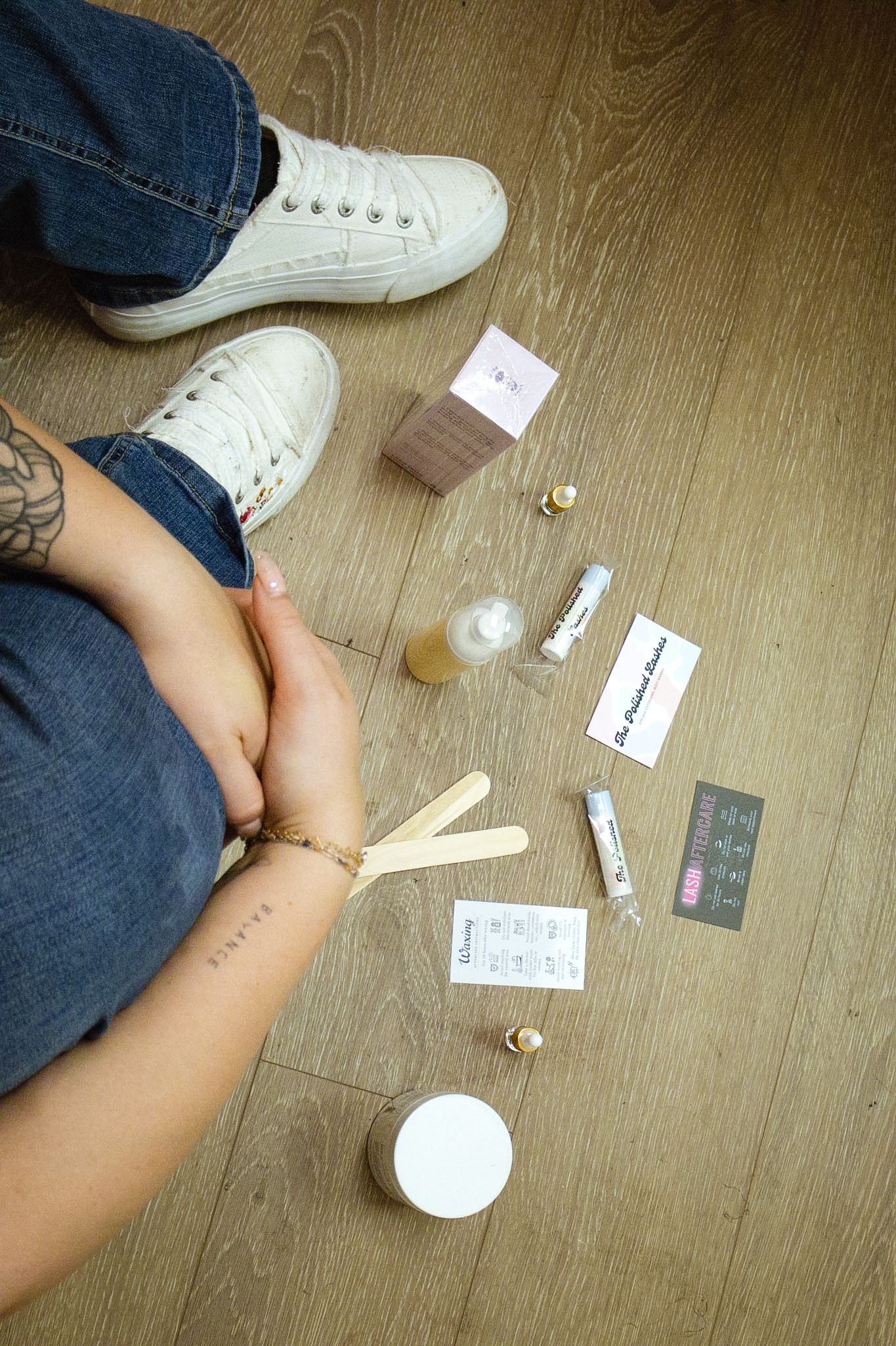 Social media branding photo featuring an esthetician