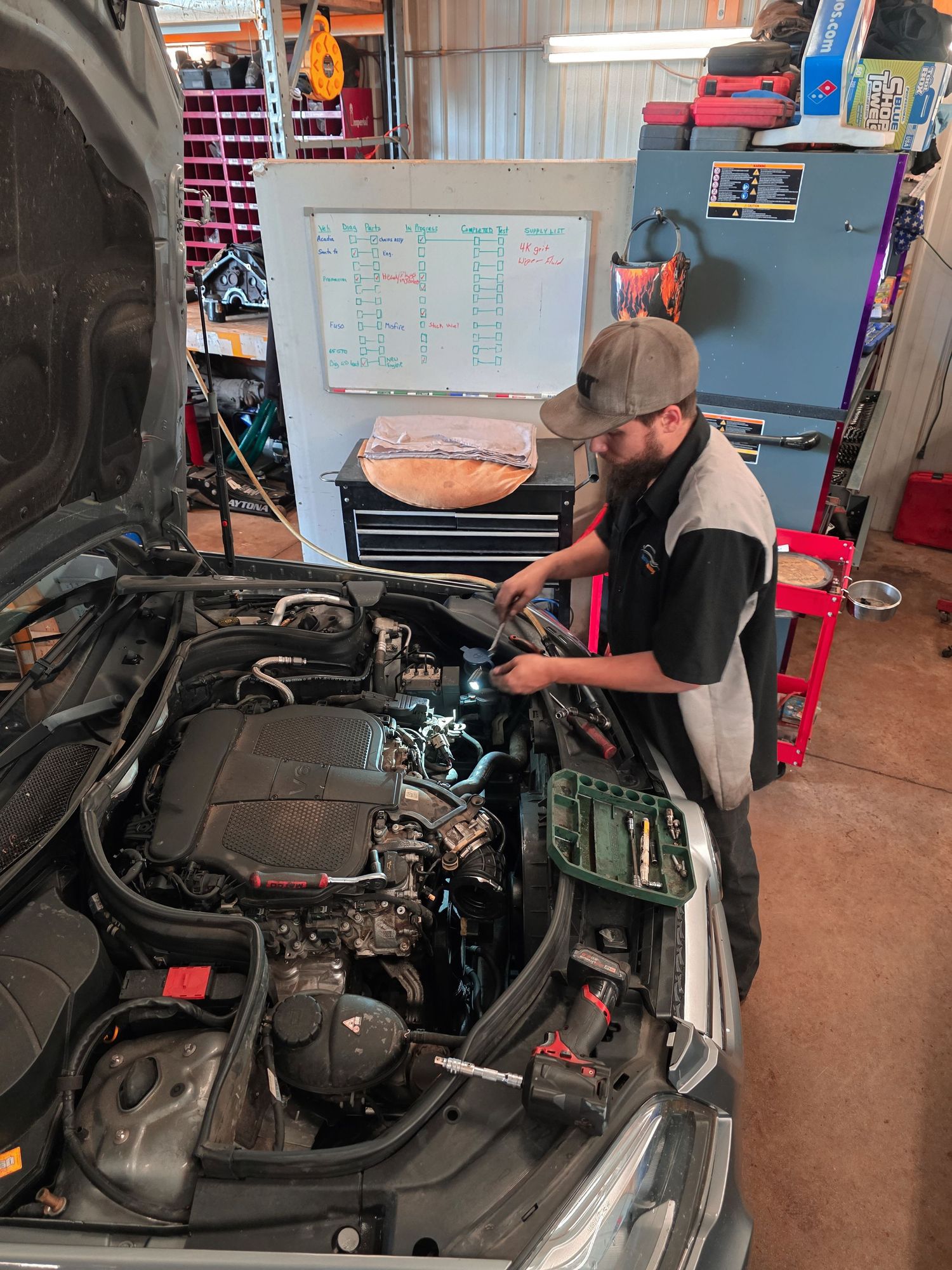 Automotive repair business branding photography