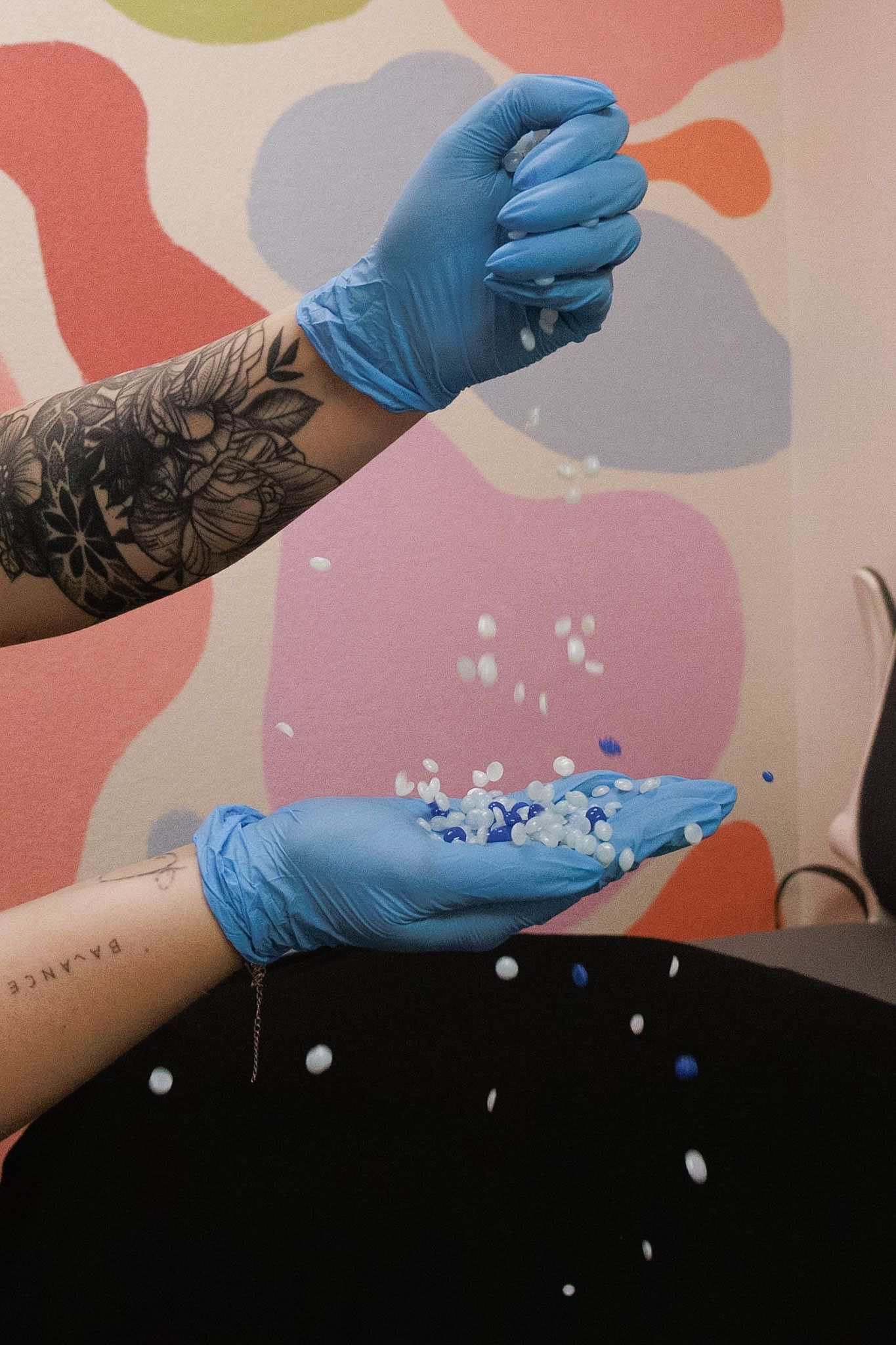 Waxing products branding photography